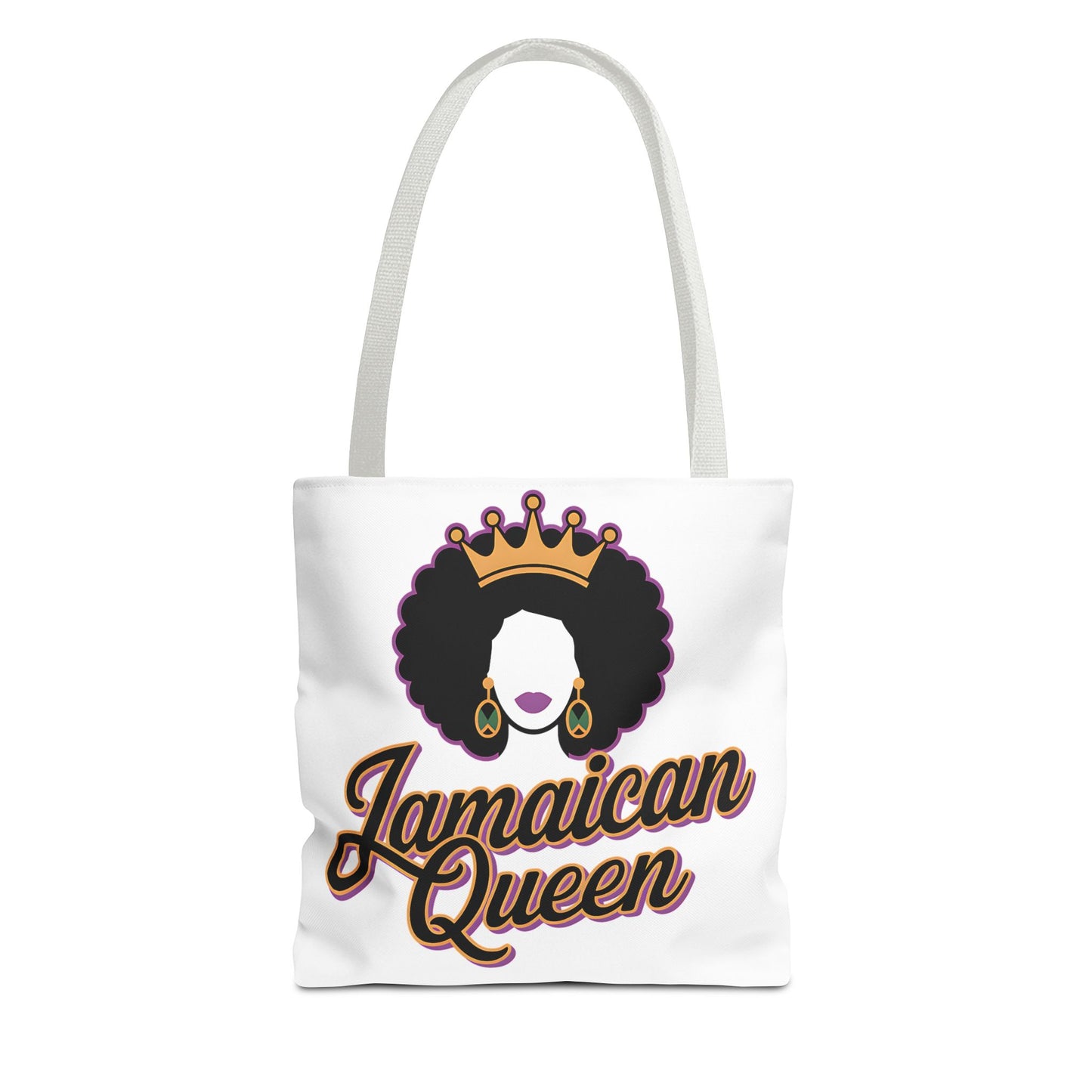 Jamaican Queen Tote Bag - Stylish Canvas Bag for Proud Heritage