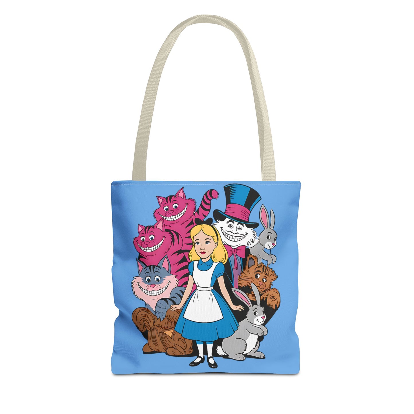 Charming Wonderland Tote Bag | Alice in Wonderland AOP | Fun Gift, Eco-Friendly, Movie Lover, Unique Accessory, Quirky Shopping Bag