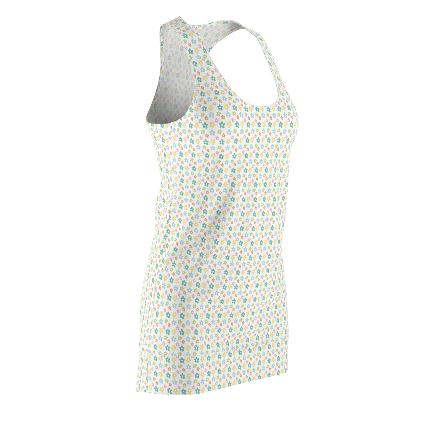 Floral Women's Racerback Dress - Perfect for Summer Outings and Beach Days