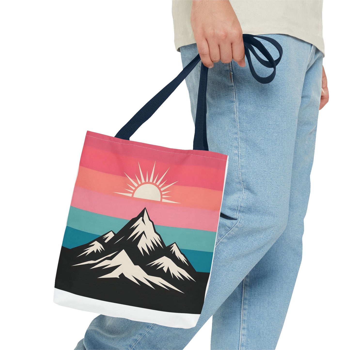 Mountain Sunrise Tote Bag - Stylish Eco-Friendly Carryall for Nature Lovers