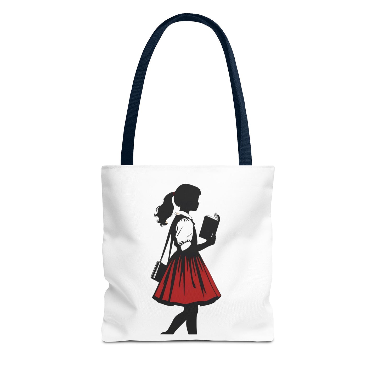 Chic Literary Tote Bag, Stylish Book Tote, Girly Eco-Friendly Bag, Feminine Reusable Shopper, Perfect Gift for Book Lovers