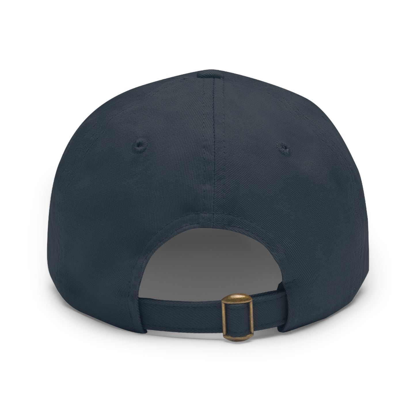 Custom Round Leather Patch Dad Hat for Casual Style