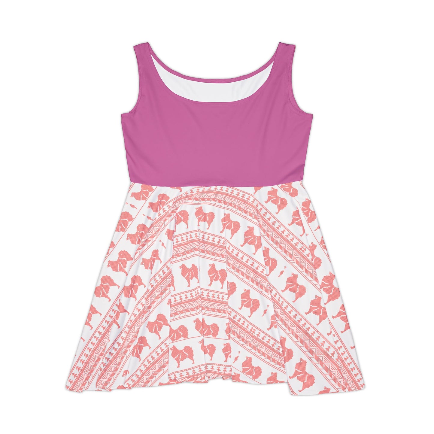 Chic Women's Skater Dress with Floral Pattern - Perfect for Summer Outings and Celebrations