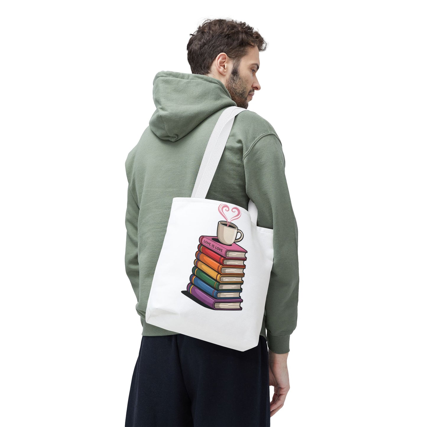 Love is Love Book Tote Bag - Cute Literary Design for Book Lovers