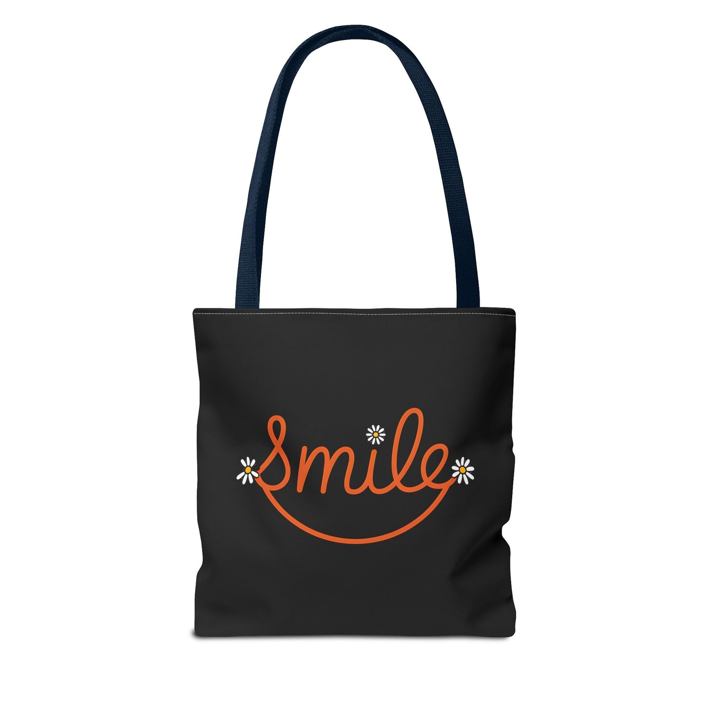 Smile Tote Bag - Cheerful Floral Design for Everyday Use