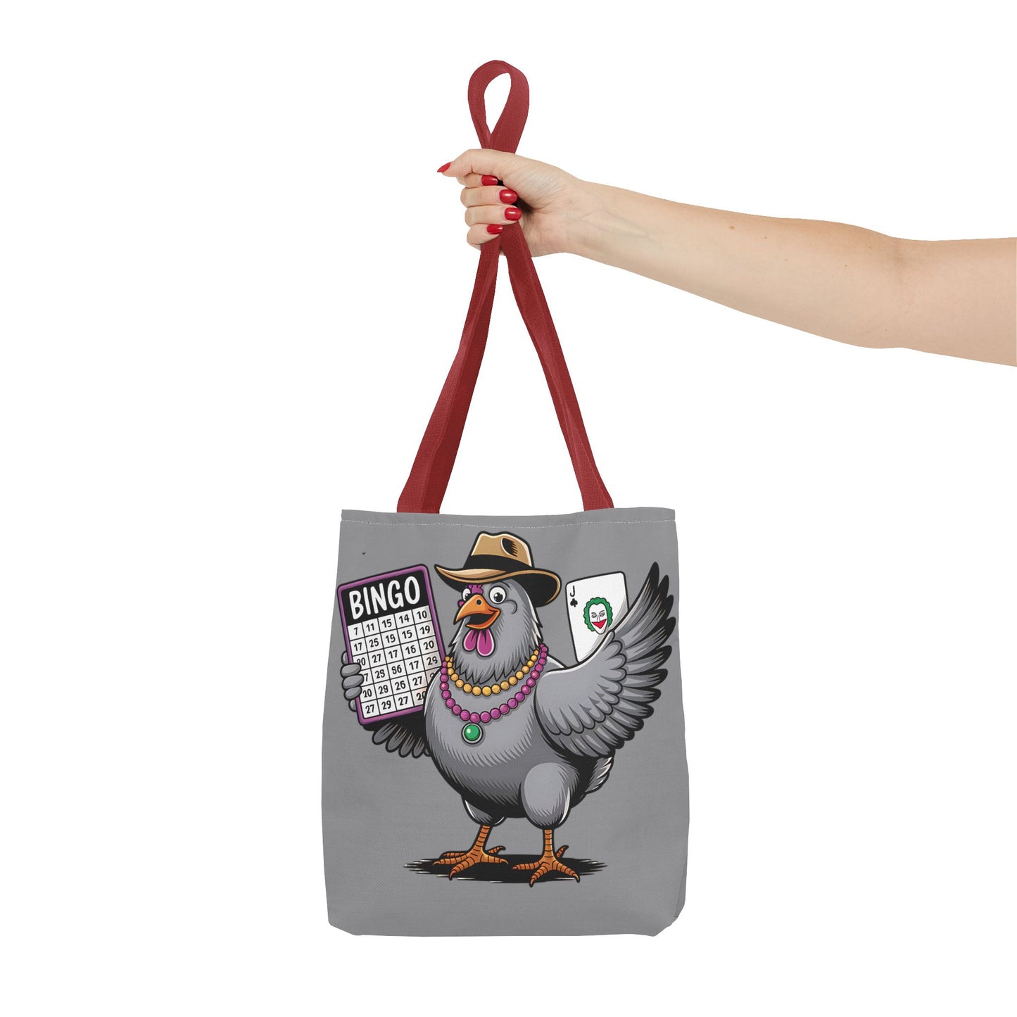 Bingo Pigeon Tote Bag | Fun Game Night Accessory, Beach Bag, Casual Everyday Bag, Gift for Gamers, Quirky Animal Tote