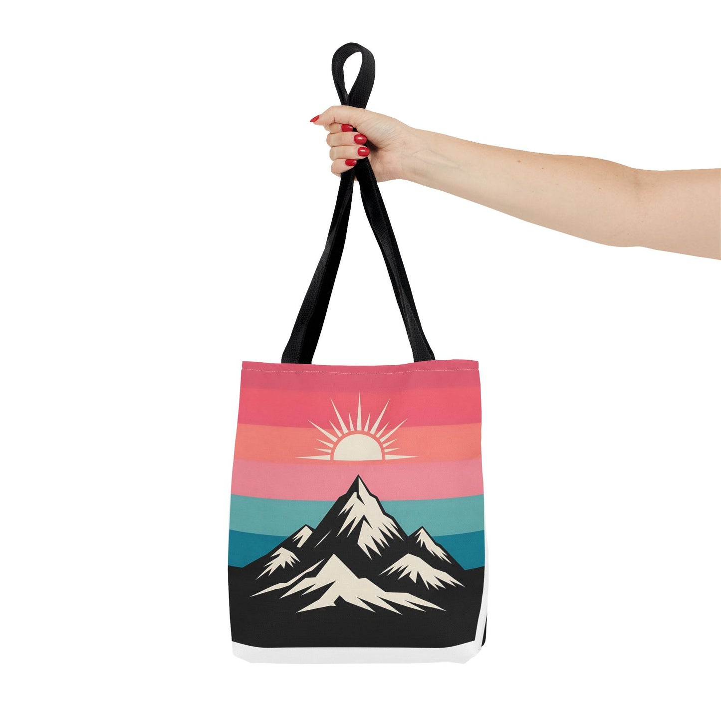 Mountain Sunrise Tote Bag - Stylish Eco-Friendly Carryall for Nature Lovers