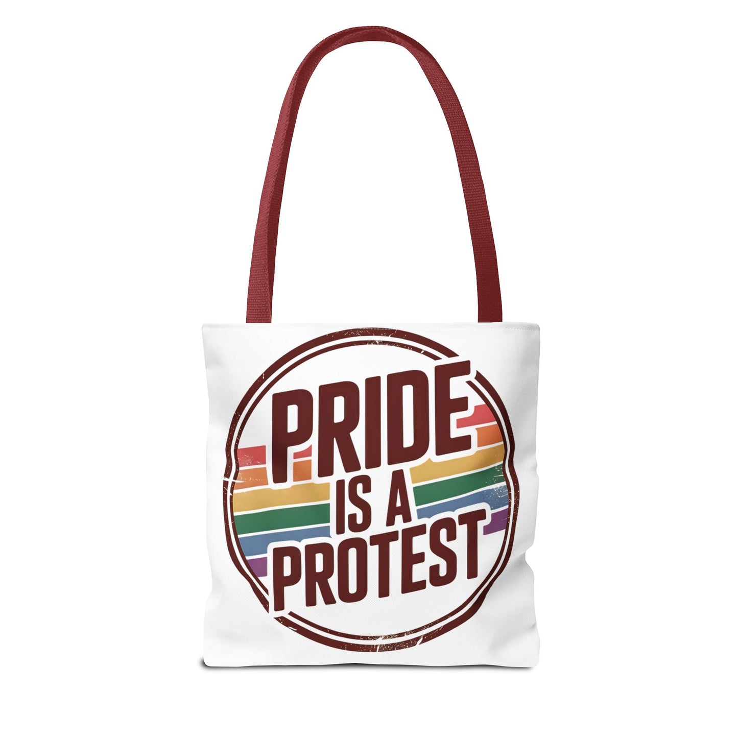 Pride Is A Protest Tote Bag - Eco-Friendly Carryall for LGBTQ+ Activism