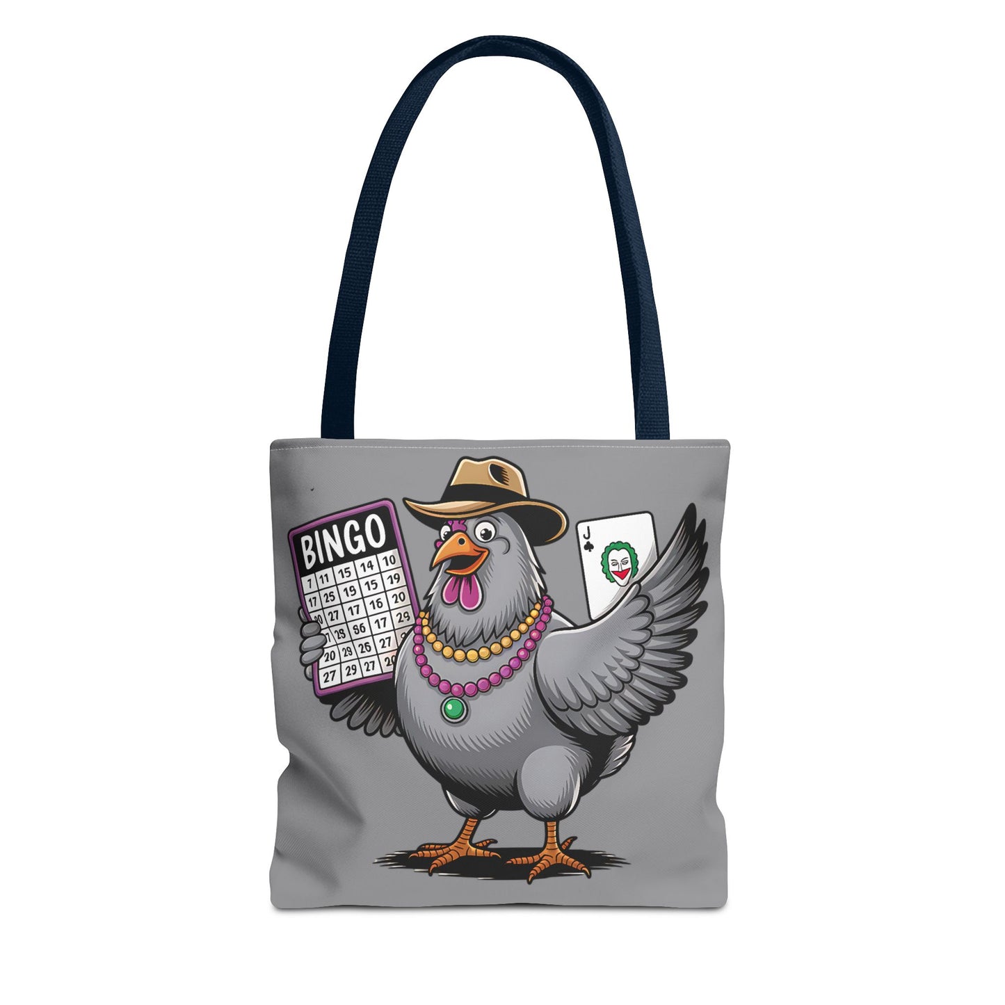 Bingo Pigeon Tote Bag | Fun Game Night Accessory, Beach Bag, Casual Everyday Bag, Gift for Gamers, Quirky Animal Tote