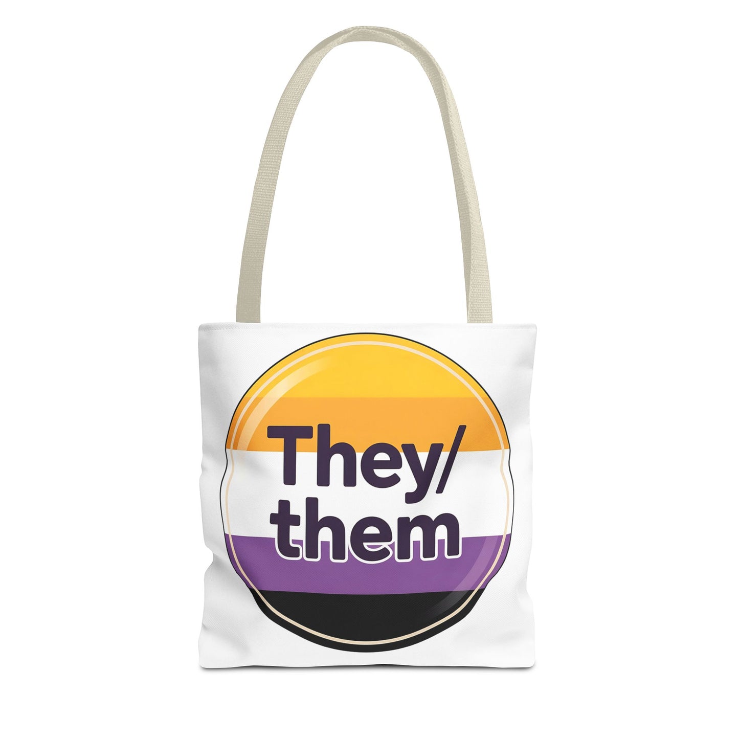 They/Them Pride Tote Bag - Inclusive Statement Accessory