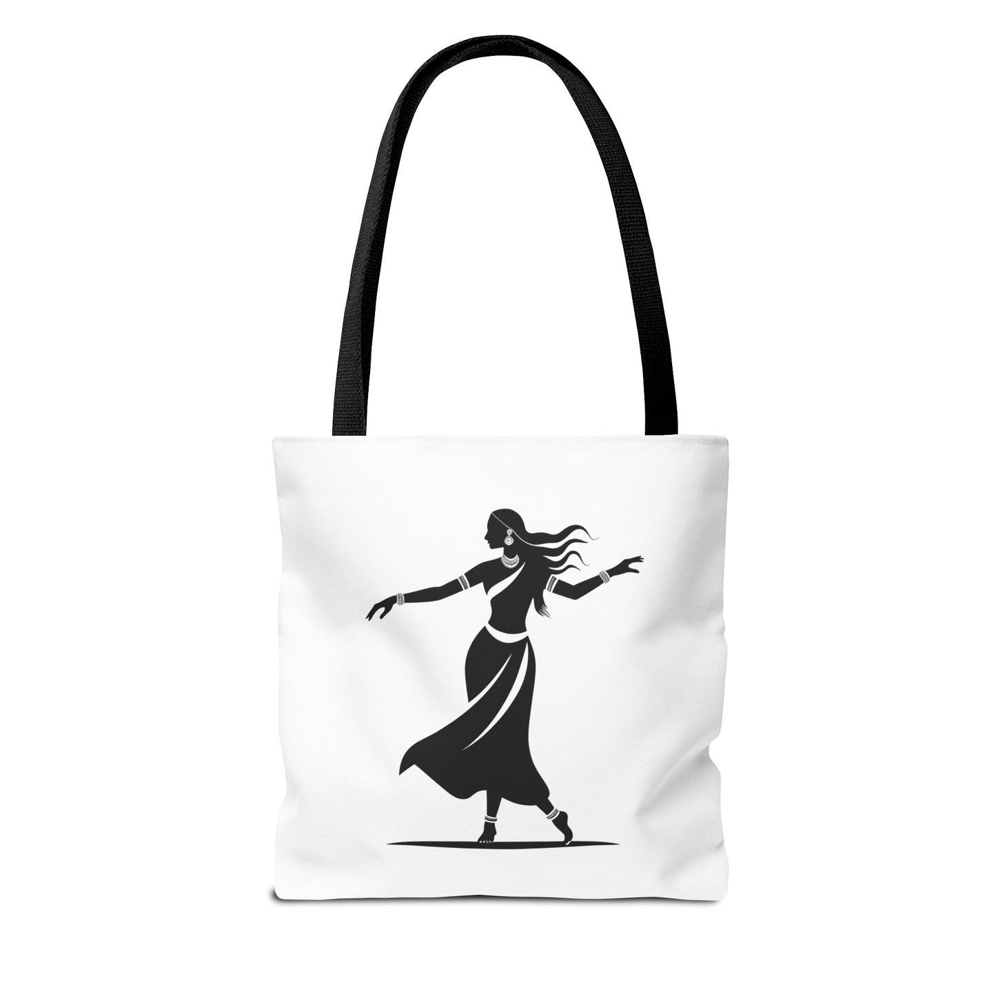 Elegant Dance Tote Bag, Black and White Art, Boho Style Bag, Gift for Dancers, Eco-Friendly Shopping Bag, Stylish Travel Accessory