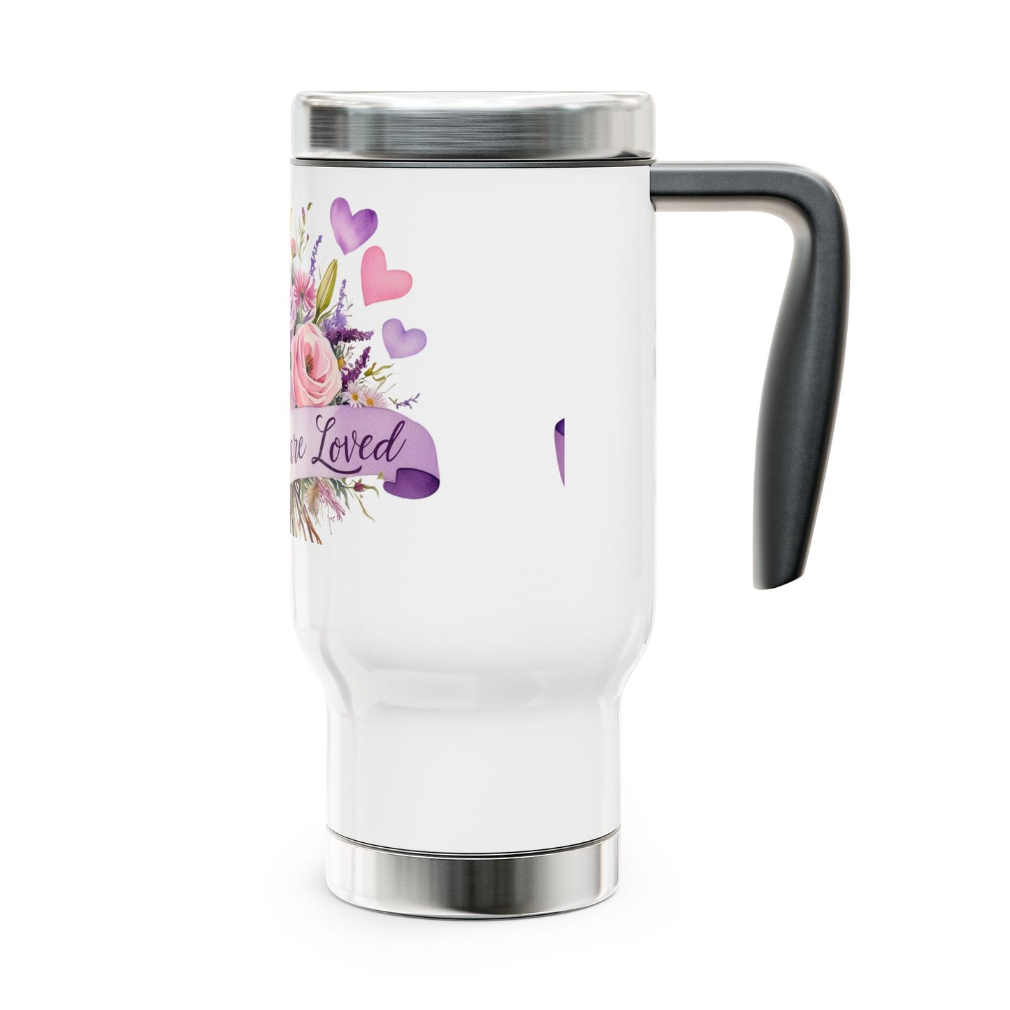 Floral Travel Mug for Mom - 14oz Insulated Stainless Steel Coffee Cup