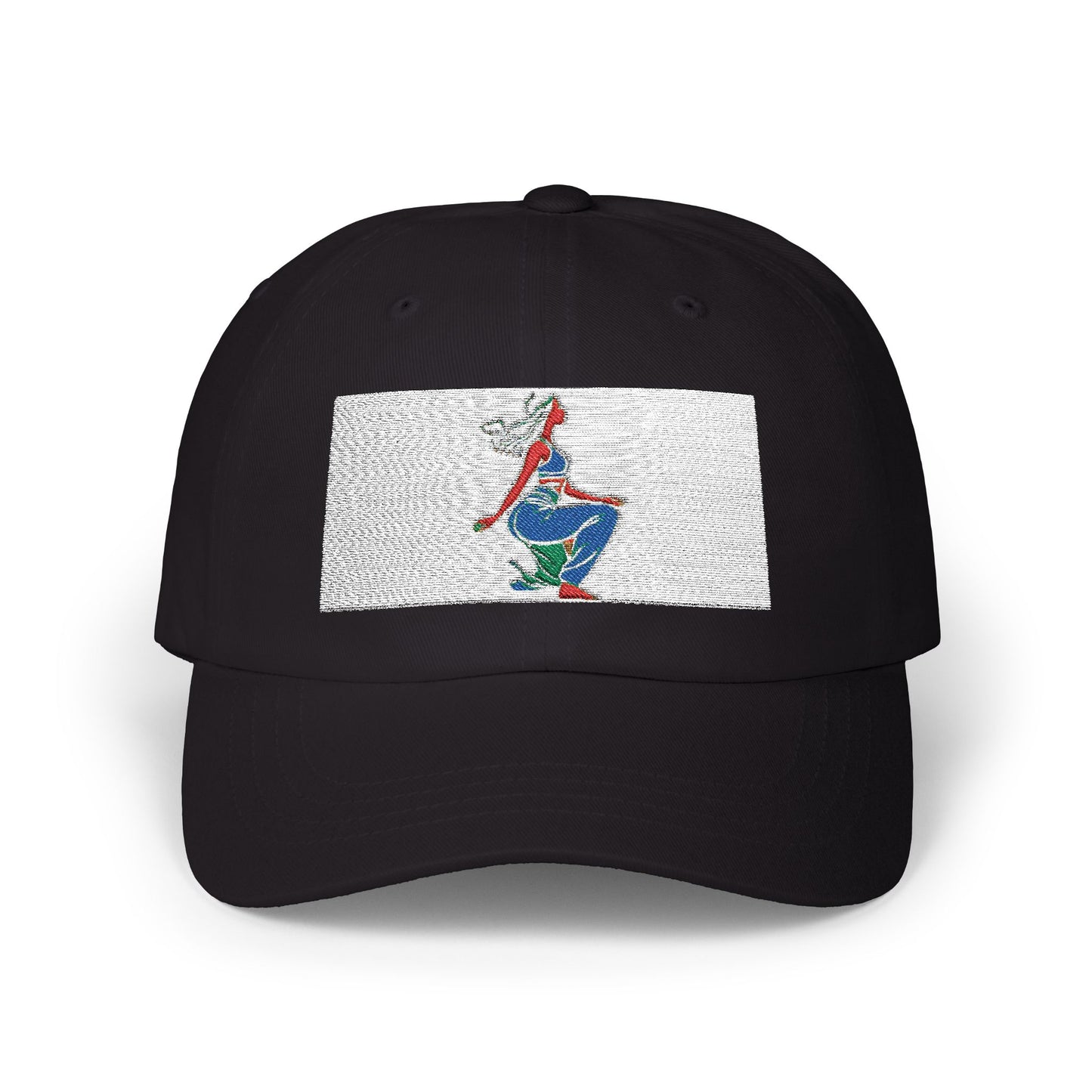 Retro Style Classic Dad Cap with Colorful Graphic Design