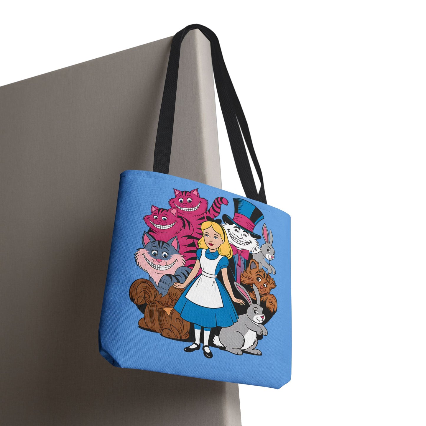 Charming Wonderland Tote Bag | Alice in Wonderland AOP | Fun Gift, Eco-Friendly, Movie Lover, Unique Accessory, Quirky Shopping Bag