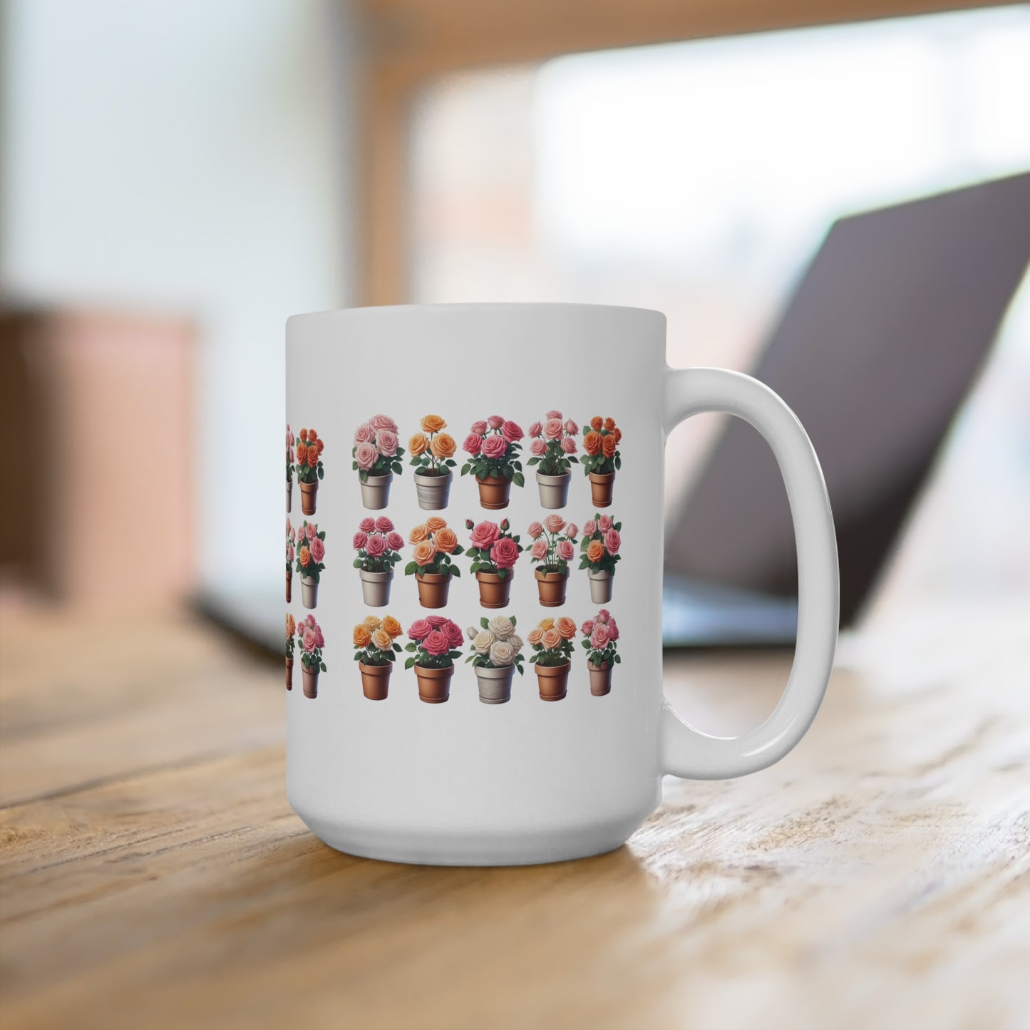 Floral Garden 15oz Mug - Perfect Gift for Plant Lovers