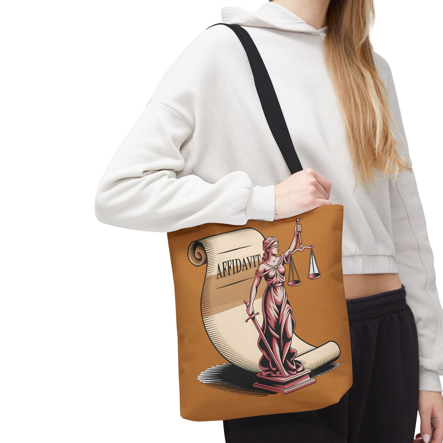 Justice Themed Tote Bag, Legal Tote, Scales of Justice Bag, Law Student Gift, Courtroom Accessory, Legal Professional Bag