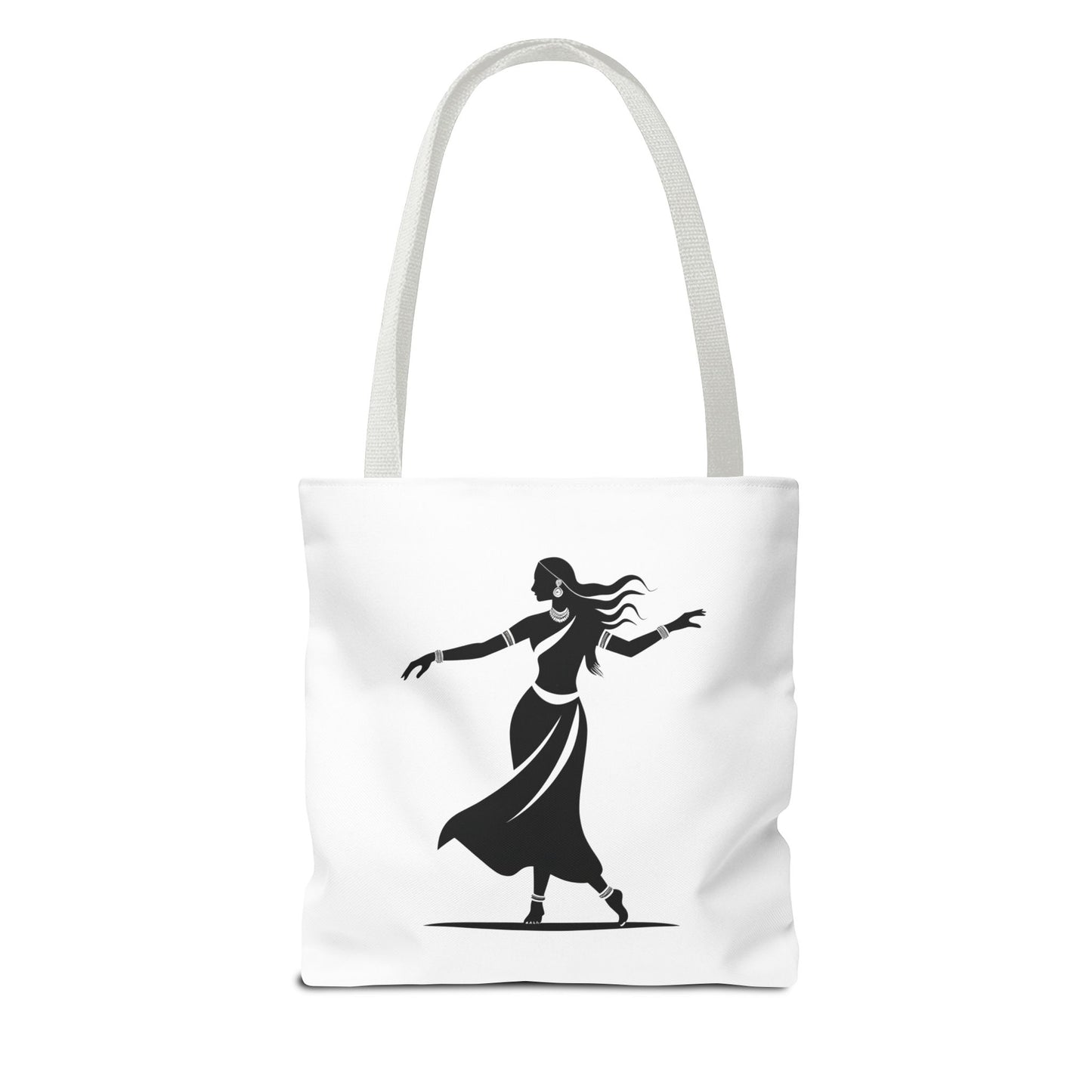 Elegant Dance Tote Bag, Black and White Art, Boho Style Bag, Gift for Dancers, Eco-Friendly Shopping Bag, Stylish Travel Accessory