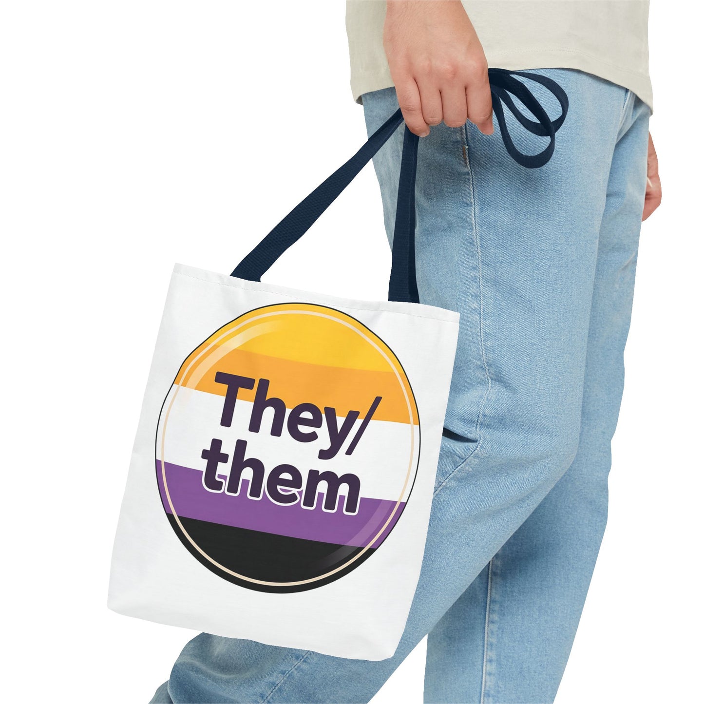 They/Them Pride Tote Bag - Inclusive Statement Accessory