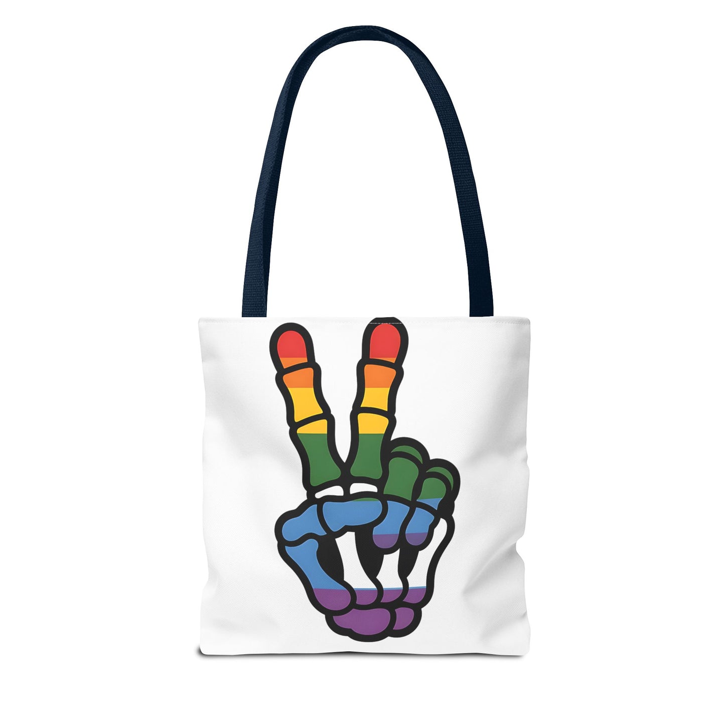 Rainbow Peace Tote Bag - Stylish Eco-Friendly Bag for Everyday Use