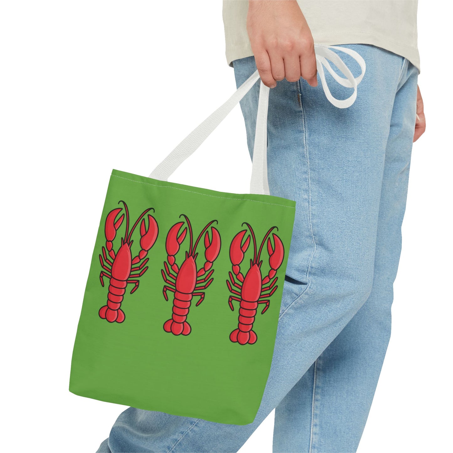 Lobster Print Tote Bag, Beach Bag, Summer Accessory, Gift for Seafood Lovers, Fun Shopping Tote, Lobster Lover Gift