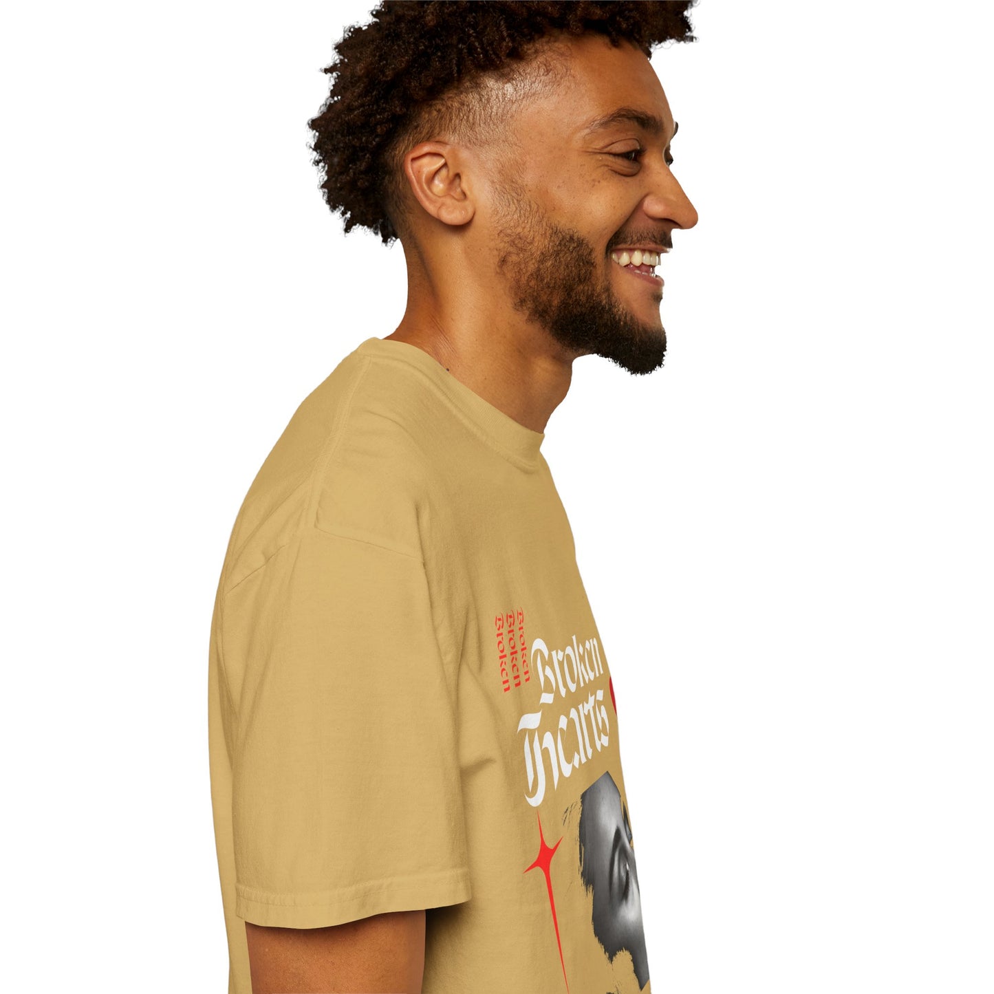 Broken Hearts Unisex Garment-Dyed T-Shirt - Trendy Graphic Tee for Casual Looks