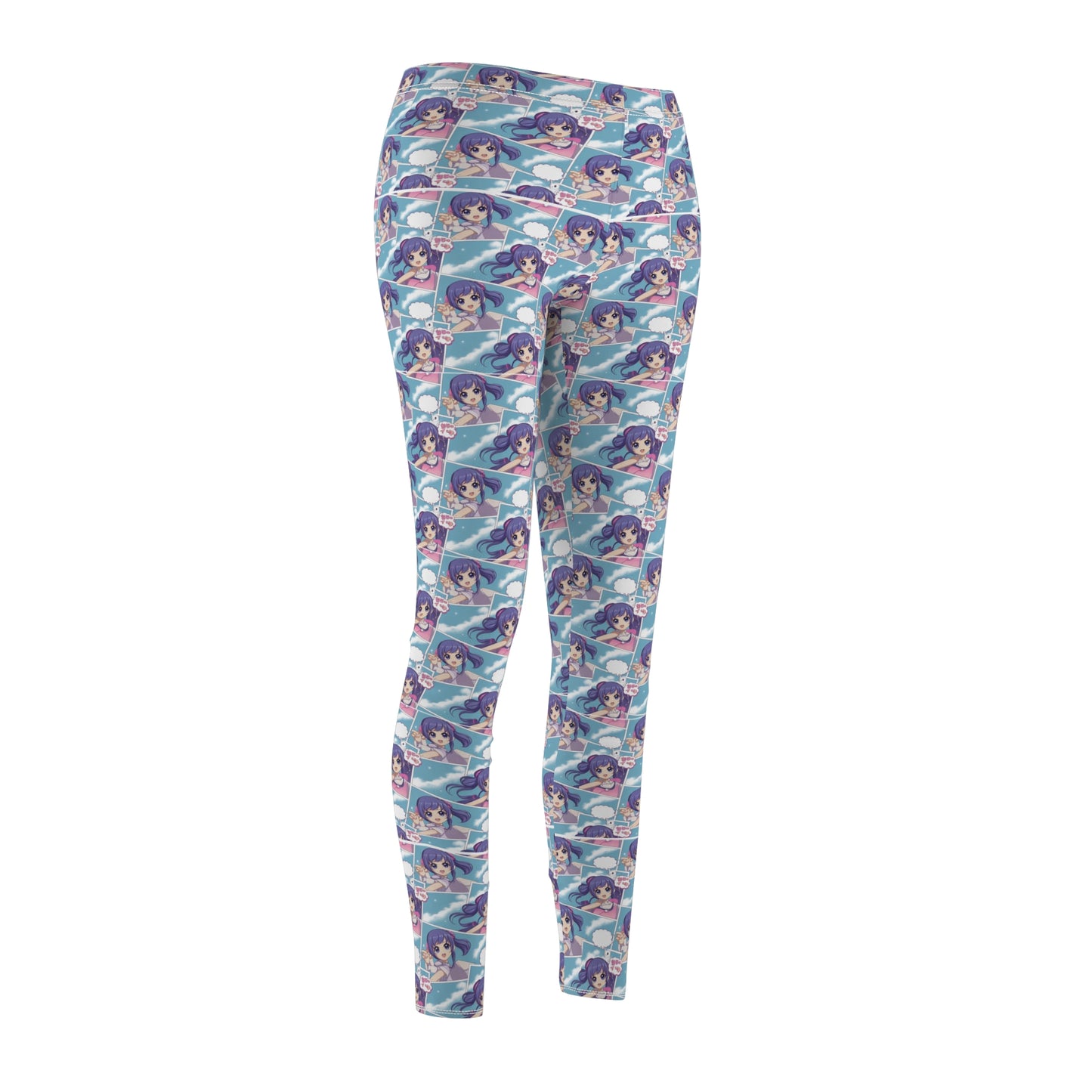 Vibrant Women's Casual Leggings with Whimsical Design