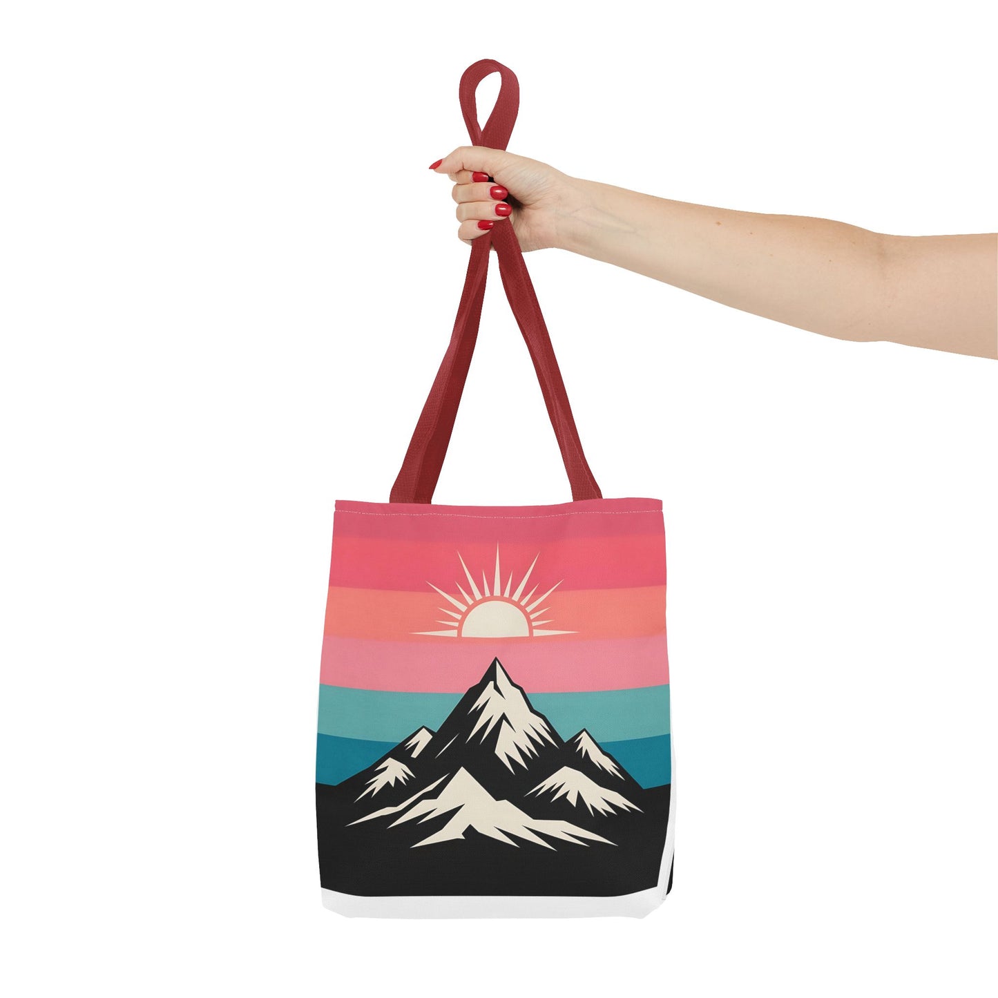 Mountain Sunrise Tote Bag - Stylish Eco-Friendly Carryall for Nature Lovers