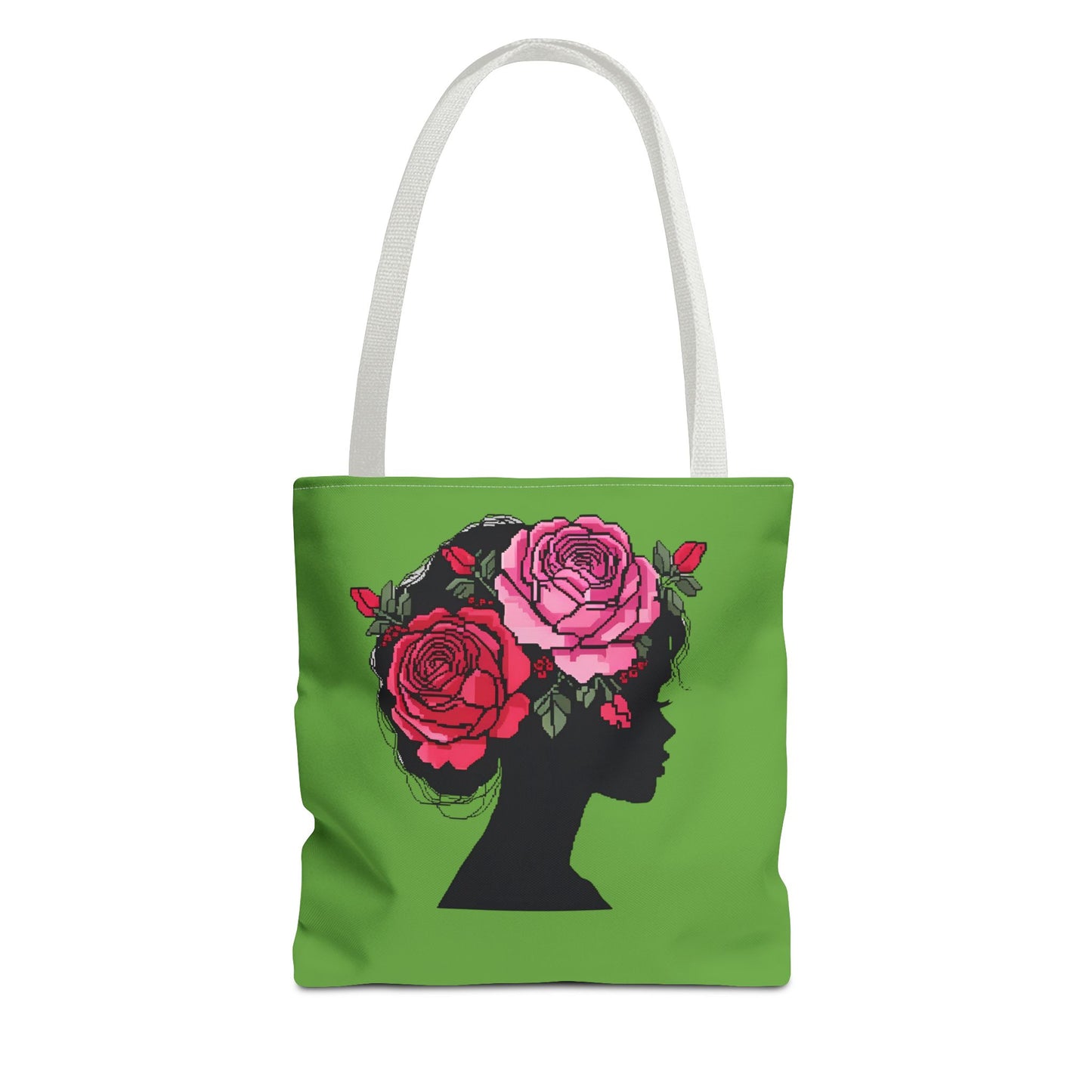 Floral Silhouette Tote Bag - Eco-Friendly, Stylish, Gifts for Her, Travel Essential, Canvas Shopper