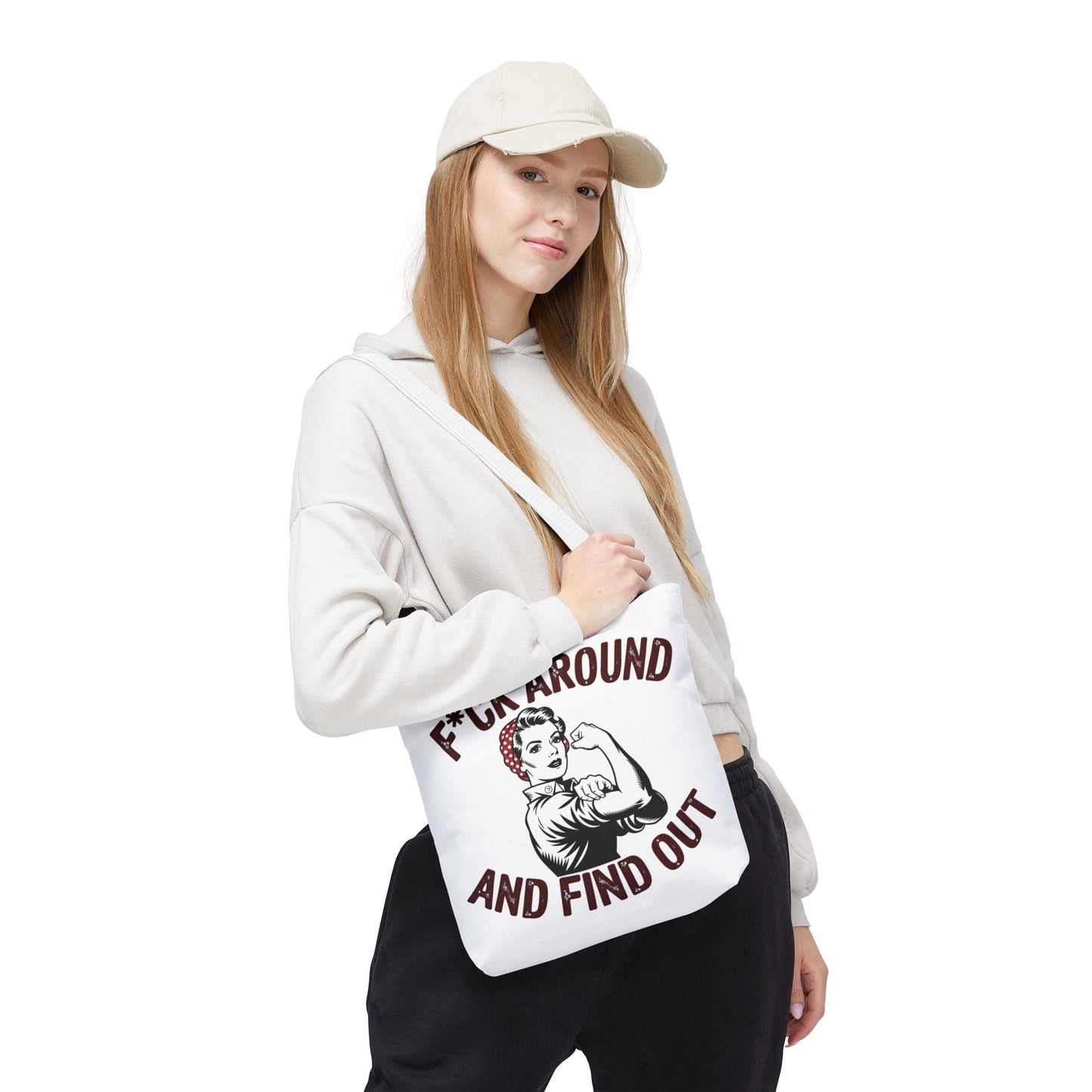 F*ck Around and Find Out Tote Bag, Motivational Tote, Feminist Bag, Statement Bag, Gift for Her, Everyday Carry