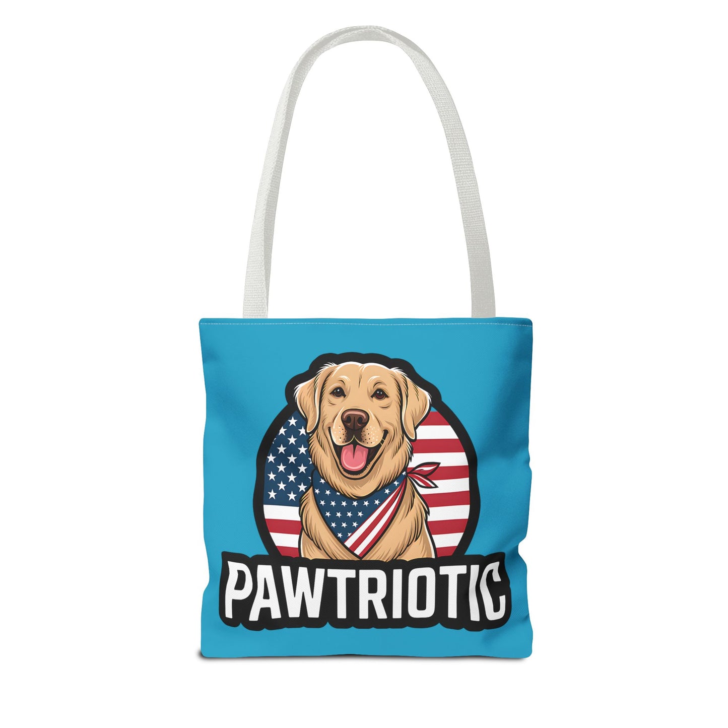 Pawtrotic Tote Bag, Dog Lover's Accessory, Patriotic Dog Tote, Animal Appreciation Gift, Fourth of July Celebration