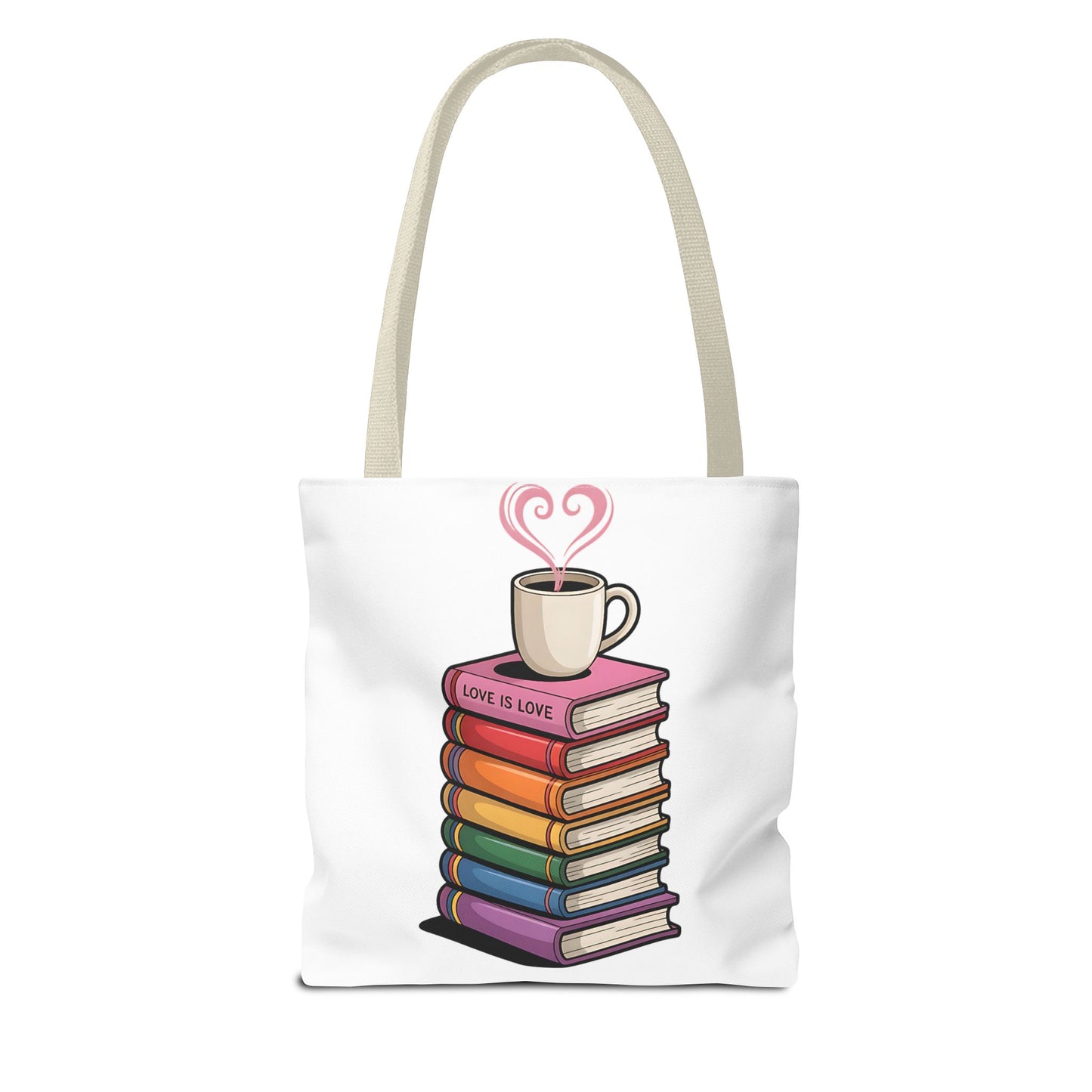 Love is Love Book Tote Bag - Cute Literary Design for Book Lovers