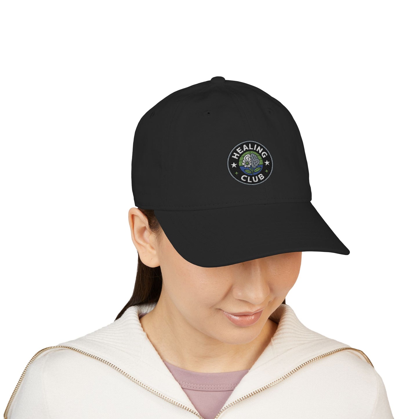 Organic Embroidered Baseball Cap - Stylish Eco-Friendly Accessory for Outdoor Adventures, Gifts, Everyday Wear, Clubs, and Events