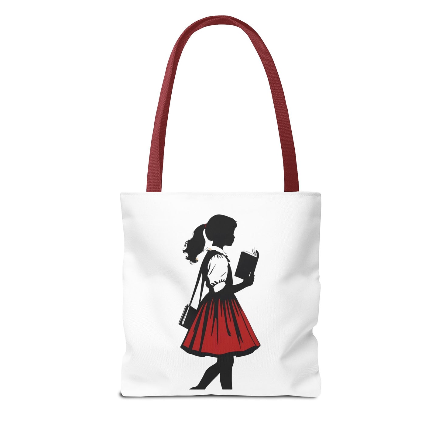 Chic Literary Tote Bag, Stylish Book Tote, Girly Eco-Friendly Bag, Feminine Reusable Shopper, Perfect Gift for Book Lovers
