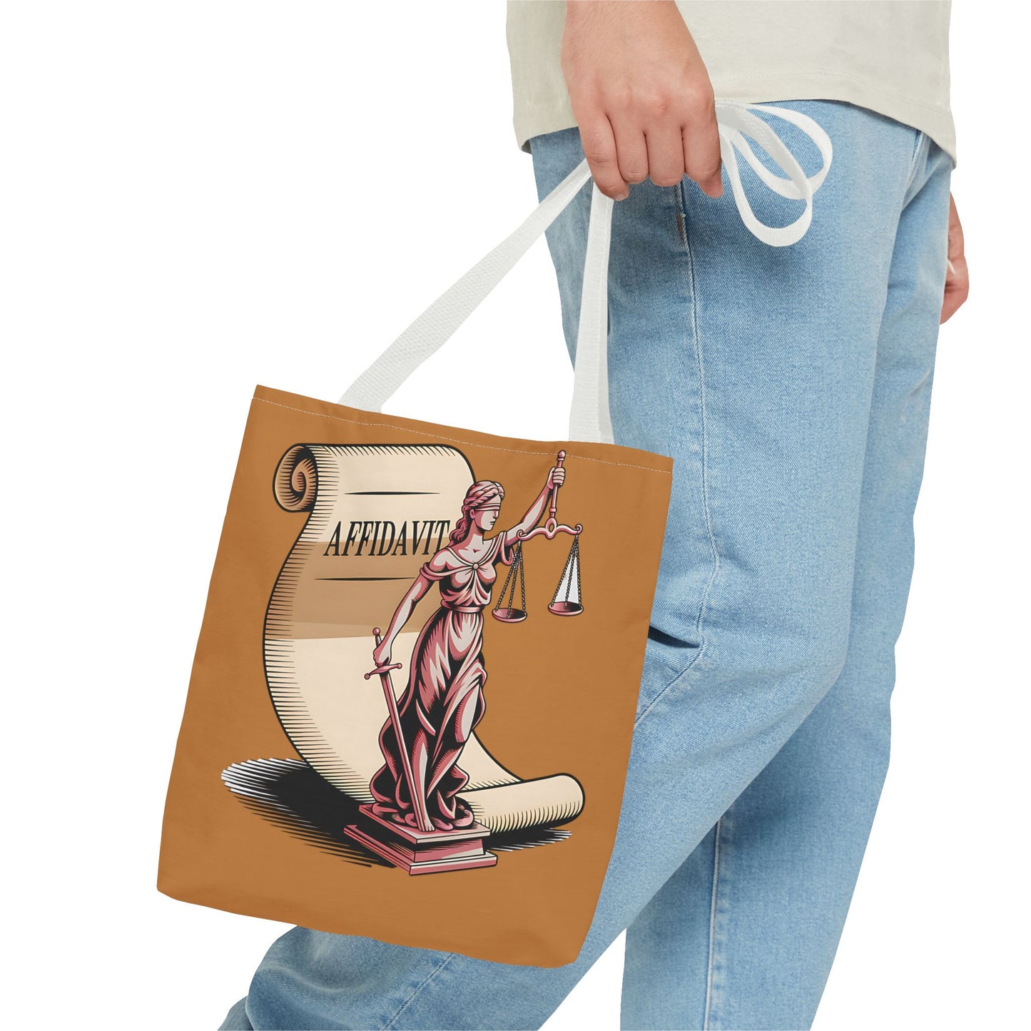Justice Themed Tote Bag, Legal Tote, Scales of Justice Bag, Law Student Gift, Courtroom Accessory, Legal Professional Bag