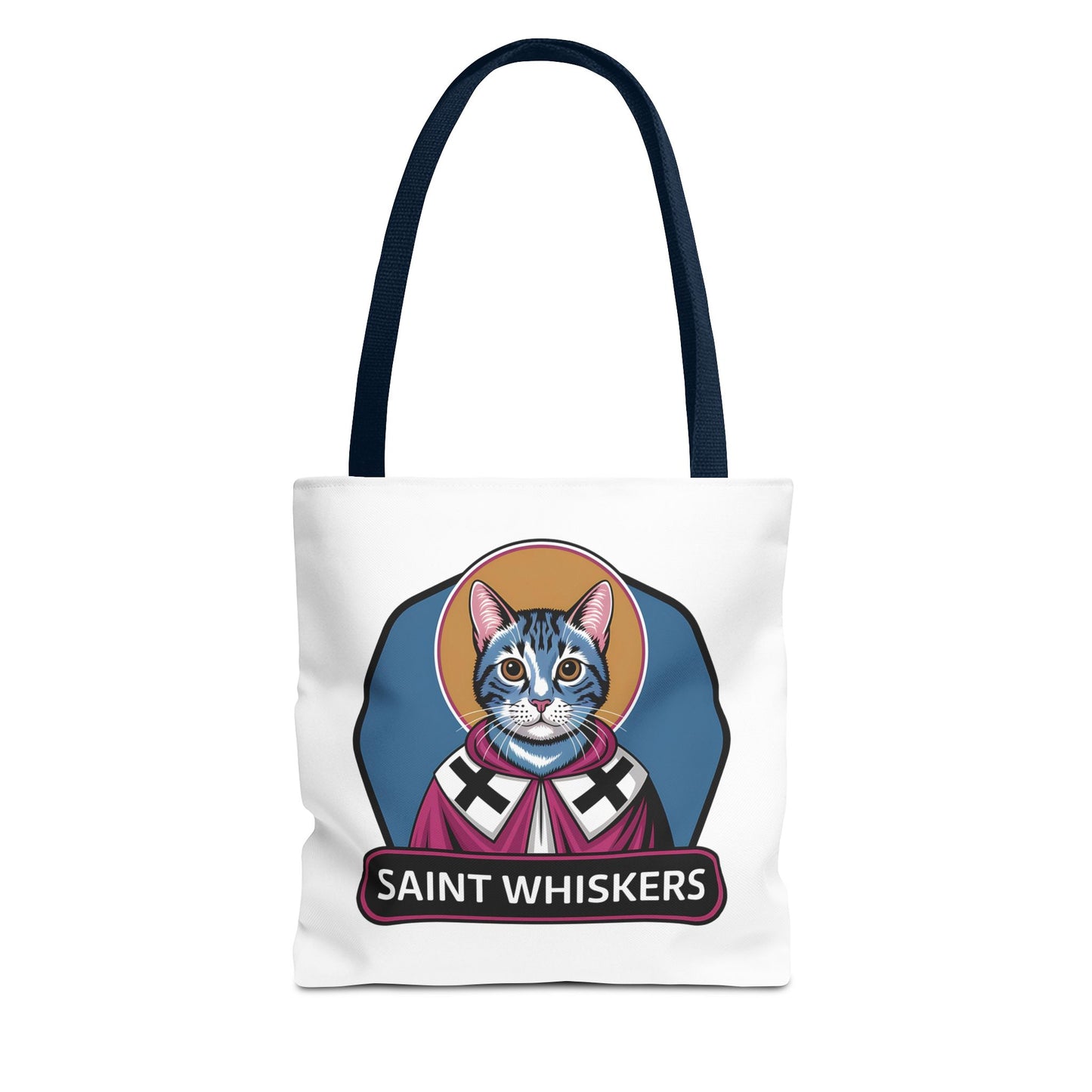 Saint Whiskers Cat Tote Bag - Cute & Quirky Cat Lover Bag