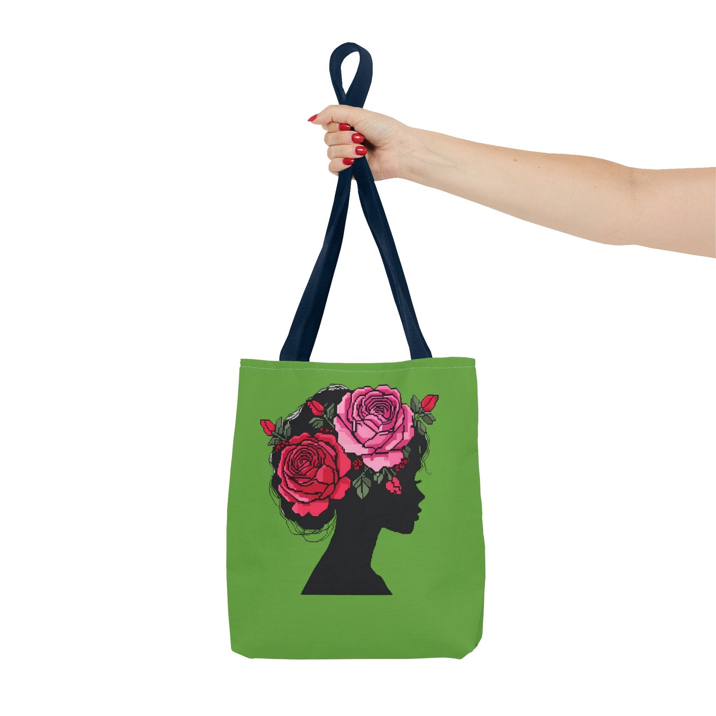 Floral Silhouette Tote Bag - Eco-Friendly, Stylish, Gifts for Her, Travel Essential, Canvas Shopper