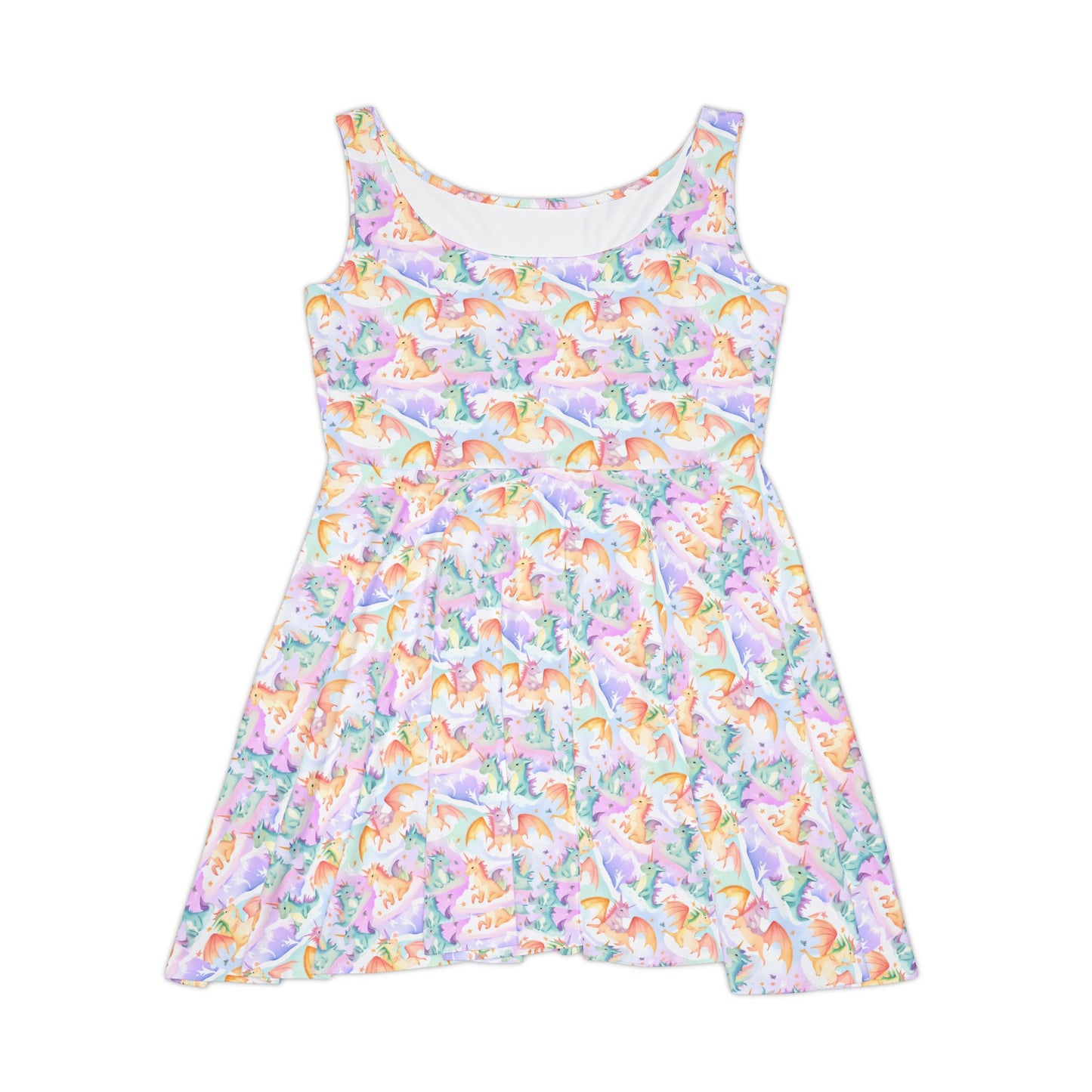 Whimsical Dinosaur Women's Skater Dress | Fun Summer Fashion
