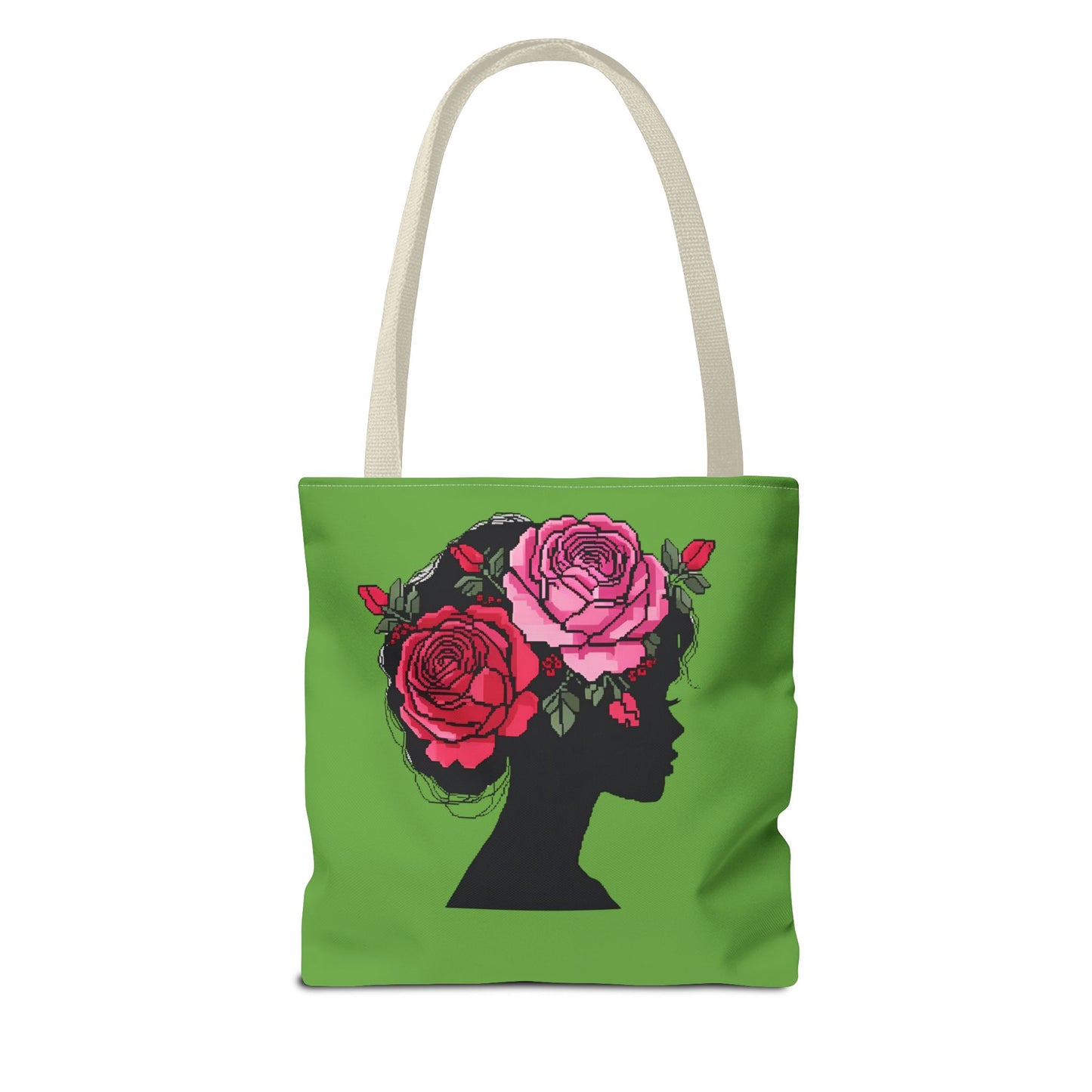 Floral Silhouette Tote Bag - Eco-Friendly, Stylish, Gifts for Her, Travel Essential, Canvas Shopper