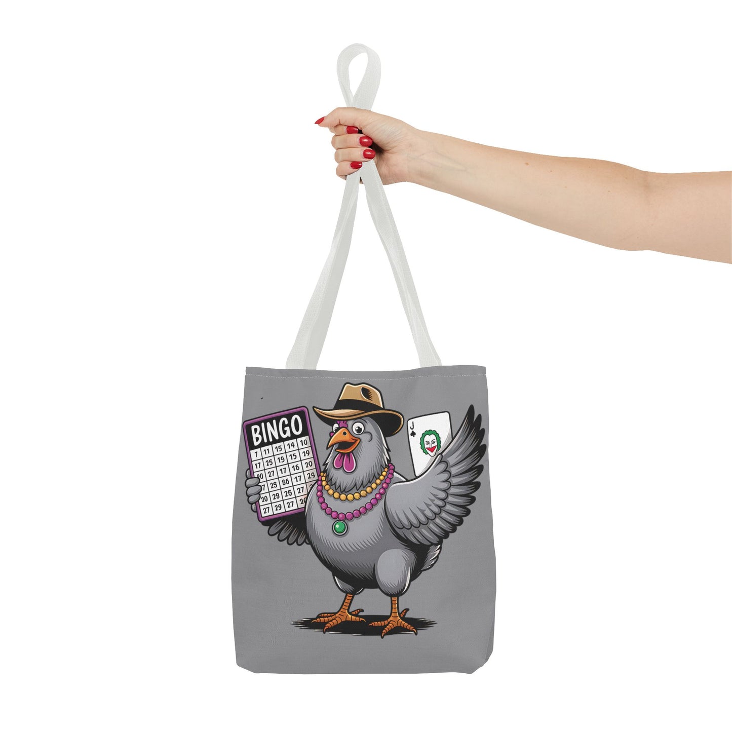 Bingo Pigeon Tote Bag | Fun Game Night Accessory, Beach Bag, Casual Everyday Bag, Gift for Gamers, Quirky Animal Tote