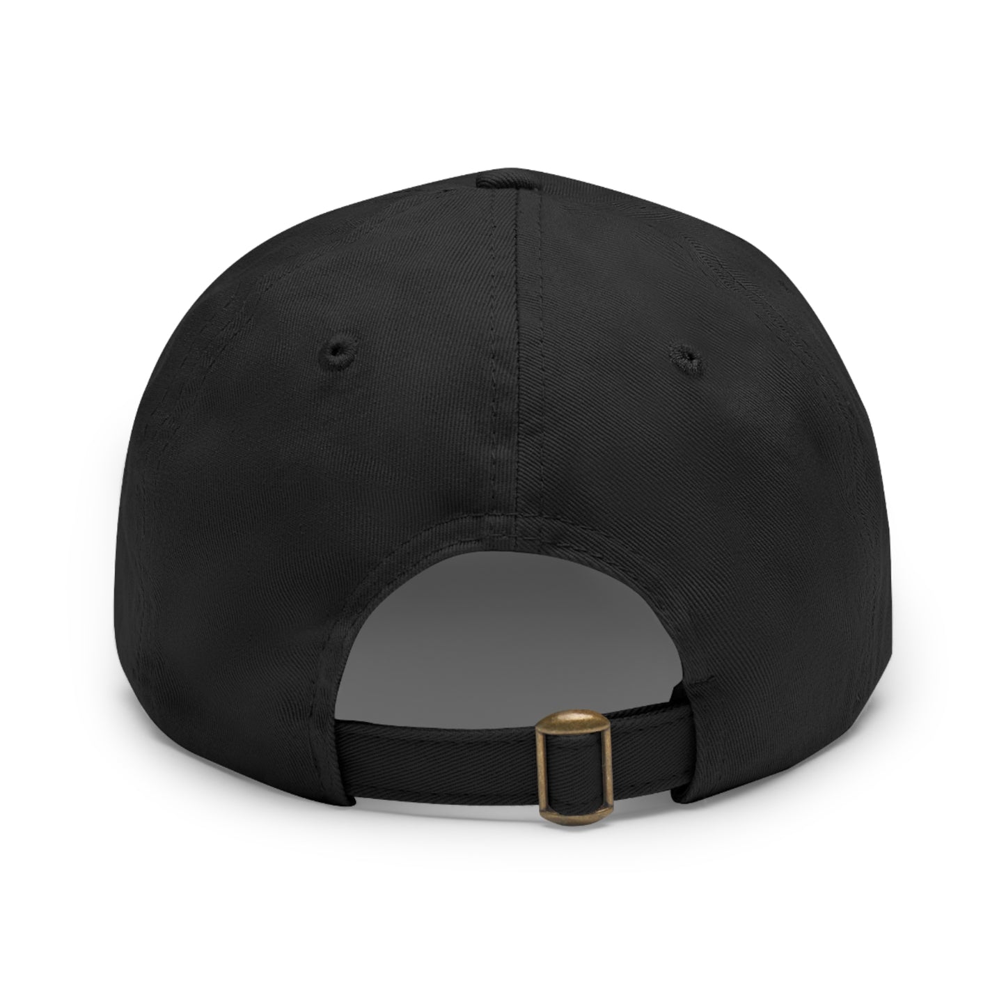 Custom Round Leather Patch Dad Hat for Casual Style