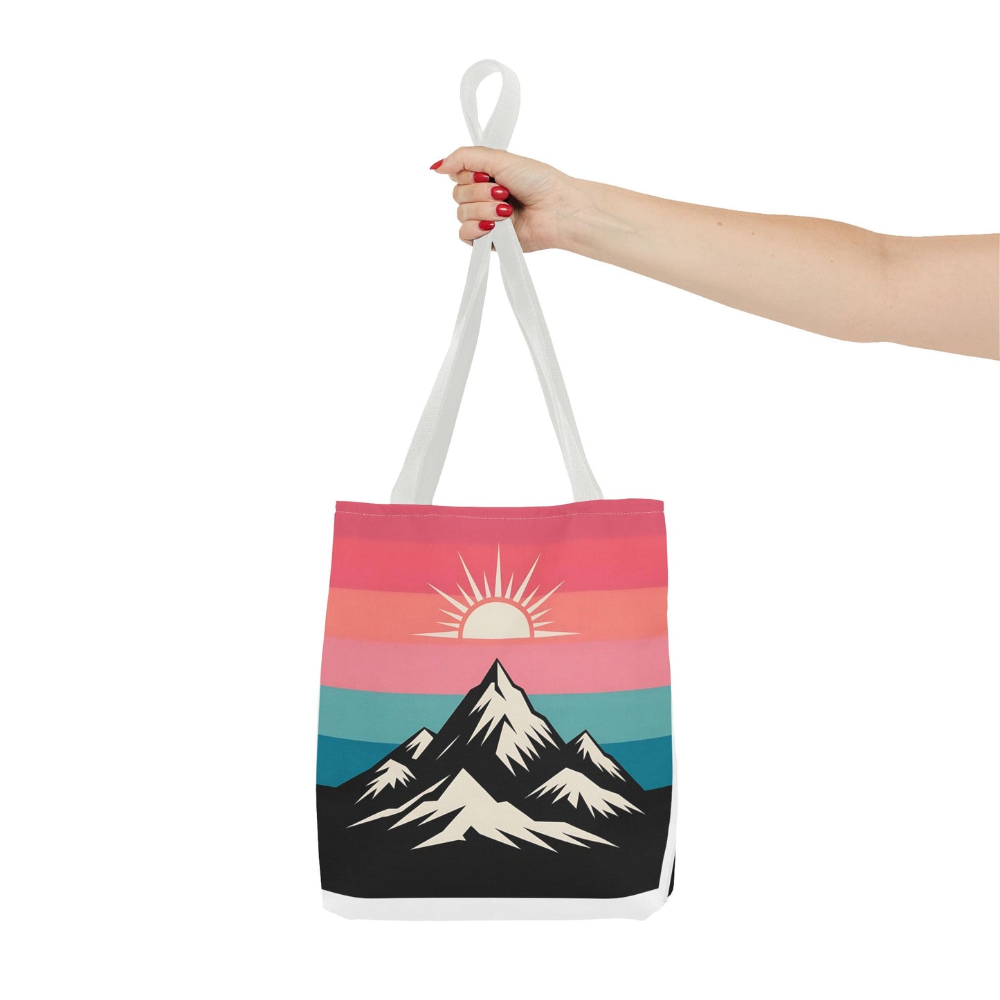 Mountain Sunrise Tote Bag - Stylish Eco-Friendly Carryall for Nature Lovers