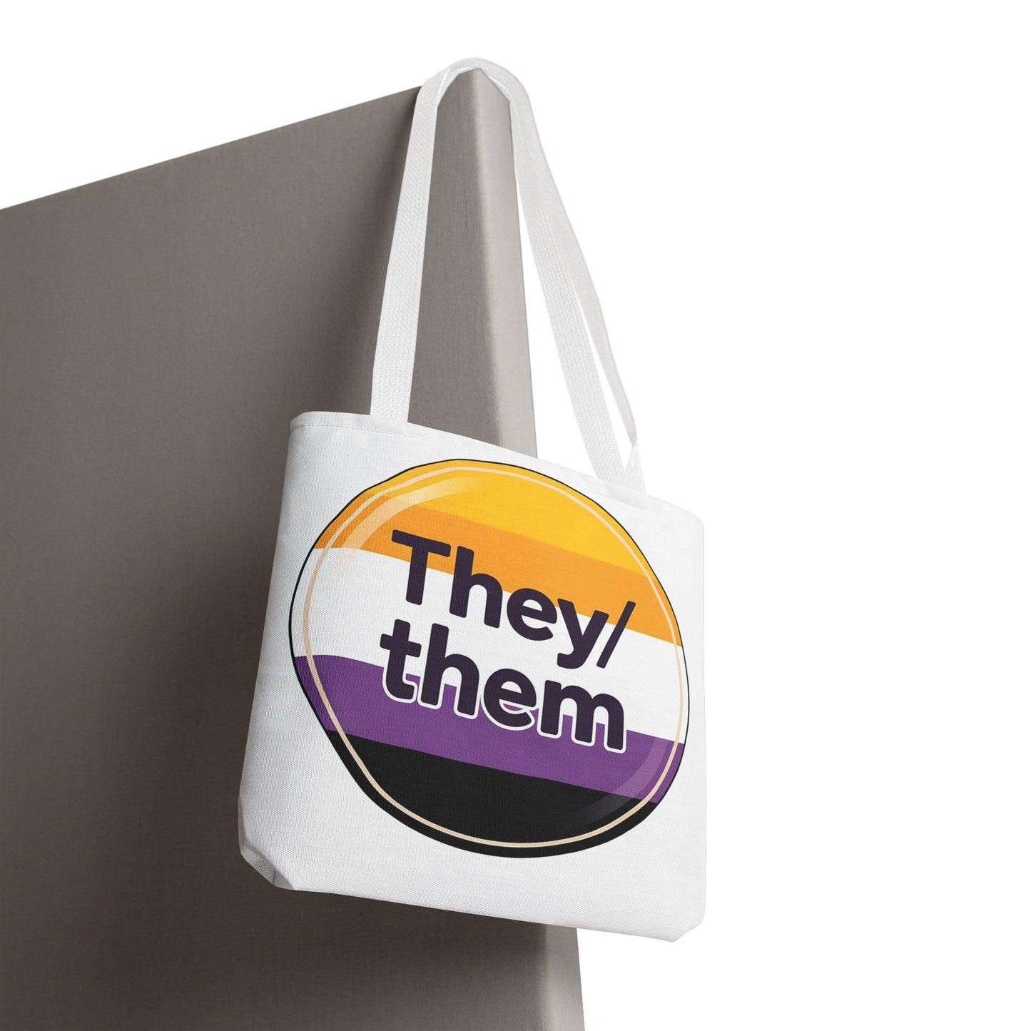 They/Them Pride Tote Bag - Inclusive Statement Accessory