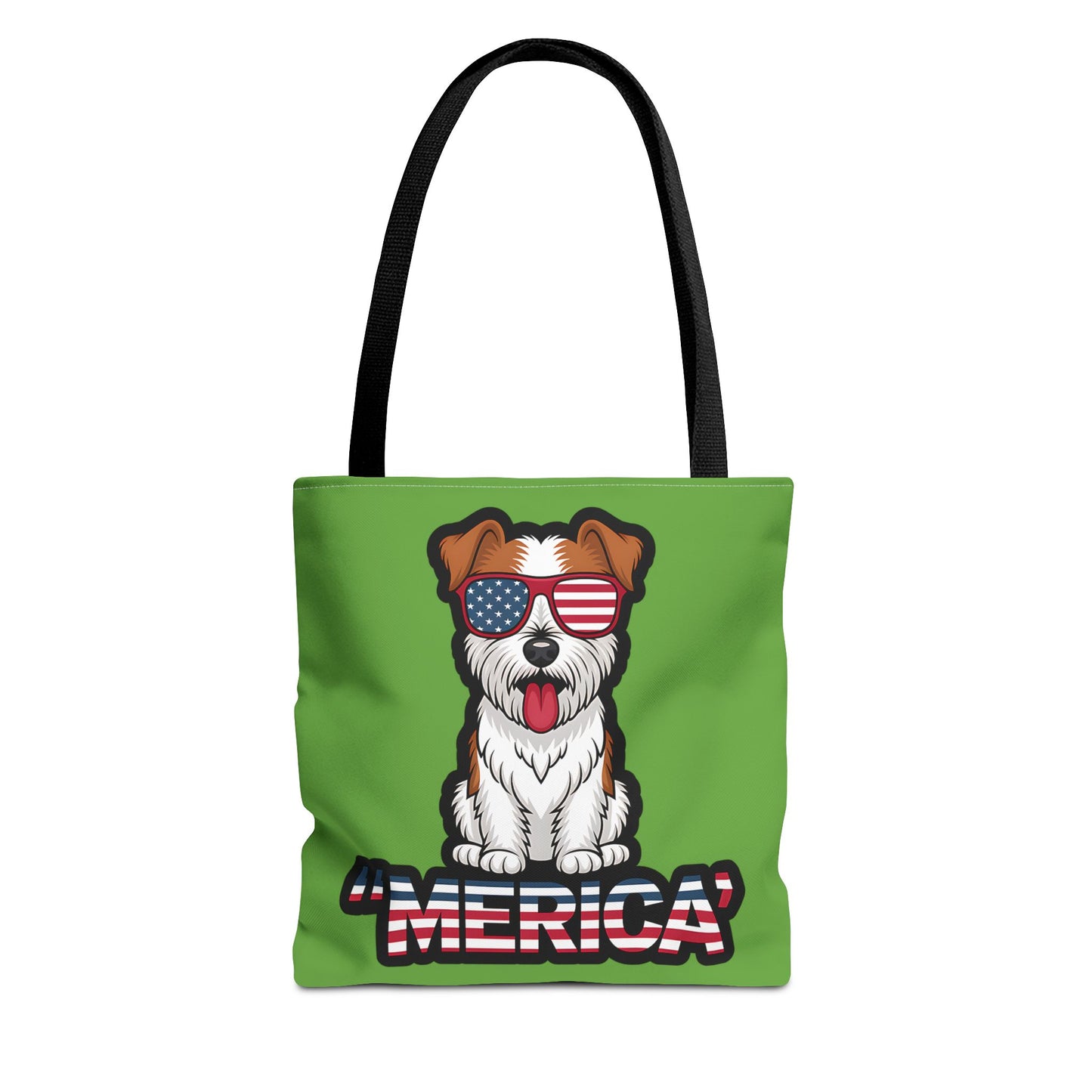 Patriotic Dog Tote Bag - Perfect for Dog Lovers, Fourth of July, Beach Trips, and Everyday Use, Cute Pet Lover Gift, AOP Design