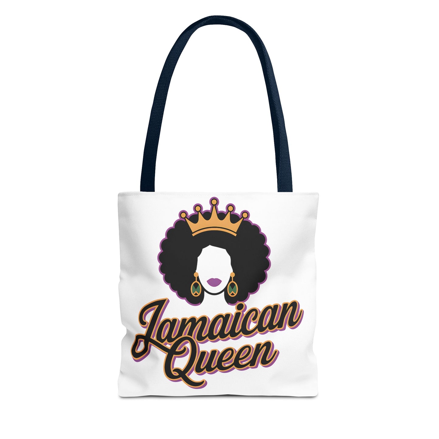 Jamaican Queen Tote Bag - Stylish Canvas Bag for Proud Heritage