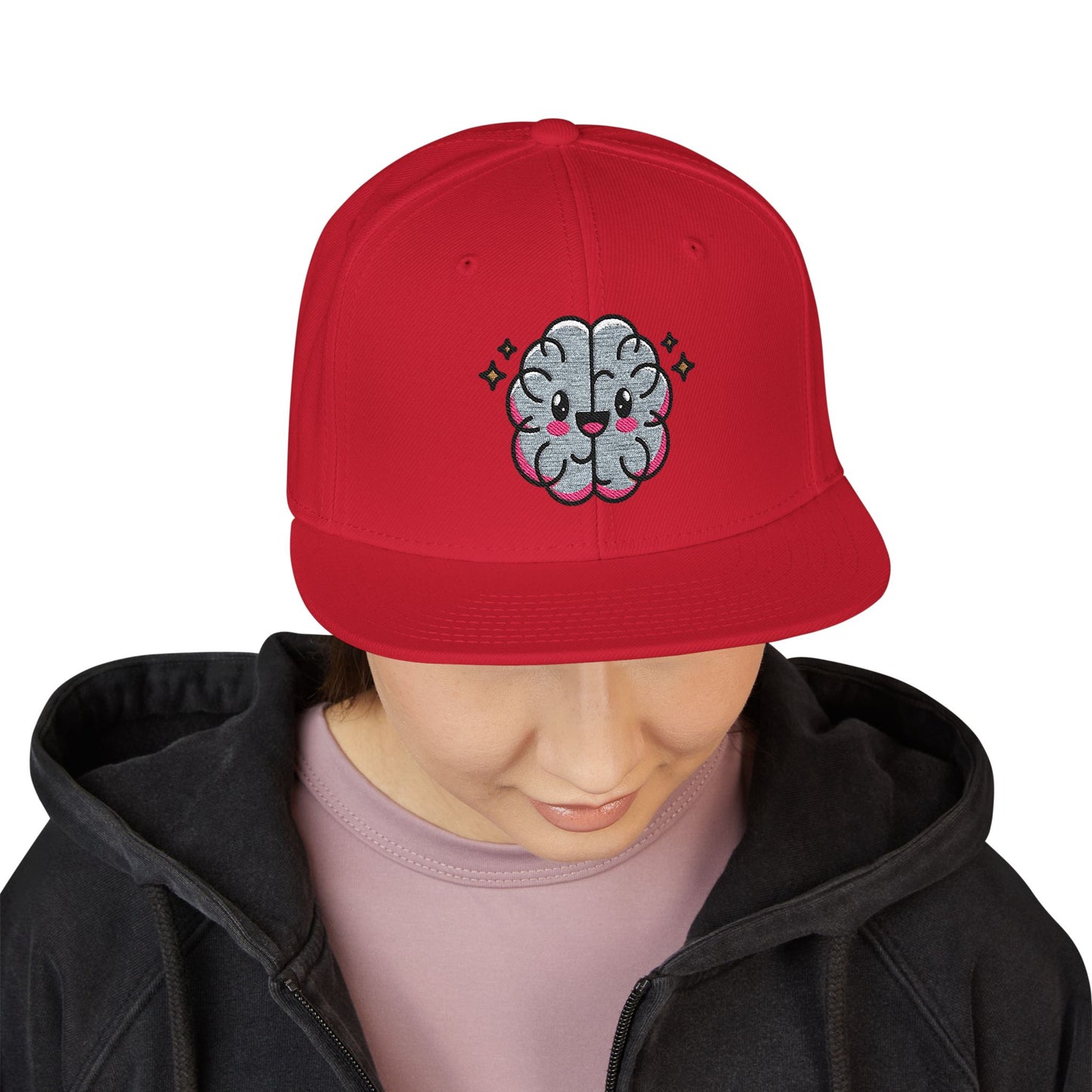 Glitter Floral Snapback Hat | Embroidered Cap for Trendy Style, Gift for Him/Her, Streetwear Accessory, Party Essential, Fashion Statement