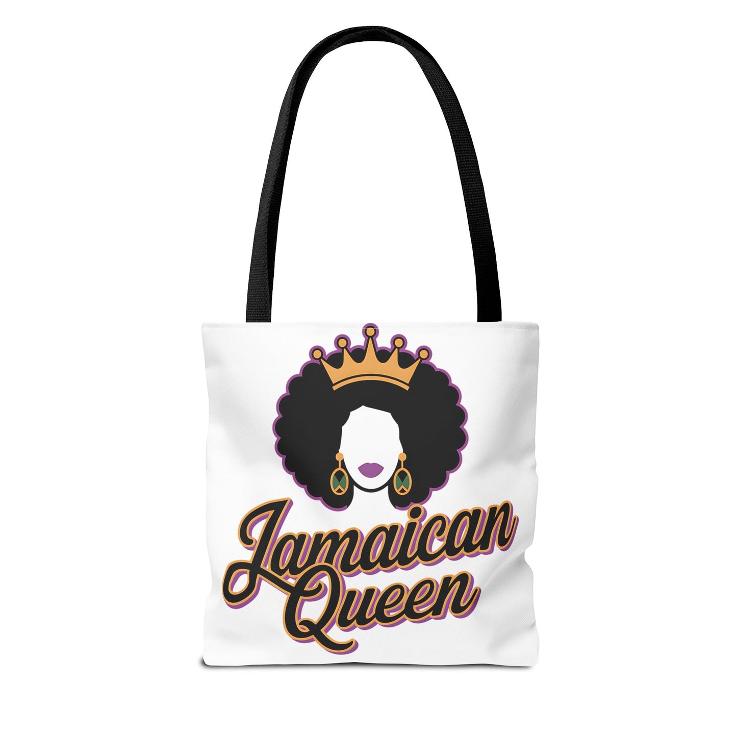 Jamaican Queen Tote Bag - Stylish Canvas Bag for Proud Heritage