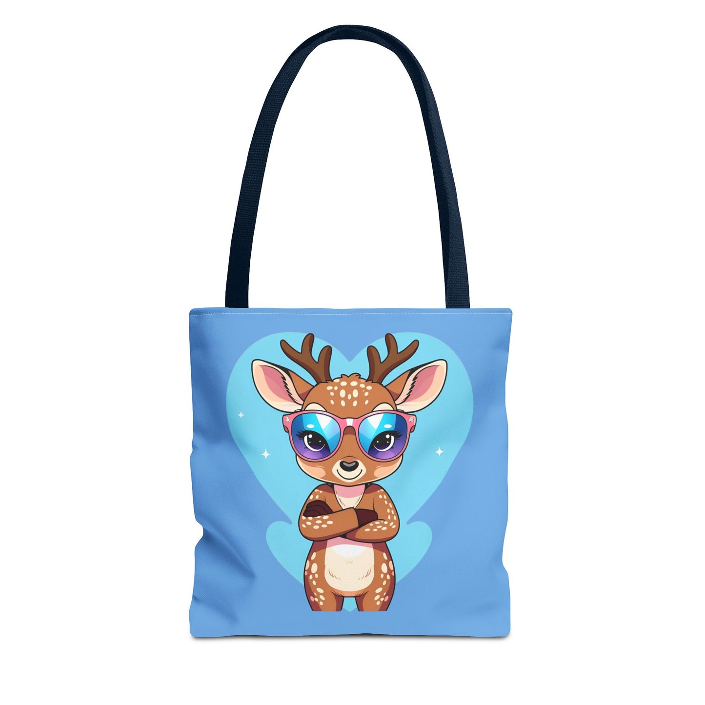 Whimsical Deer Tote Bag, Cute Animal Bag, Eco-Friendly Shopper, Adventurer Gift, Kids Bag, Animal Lover Gift, Cartoon Design
