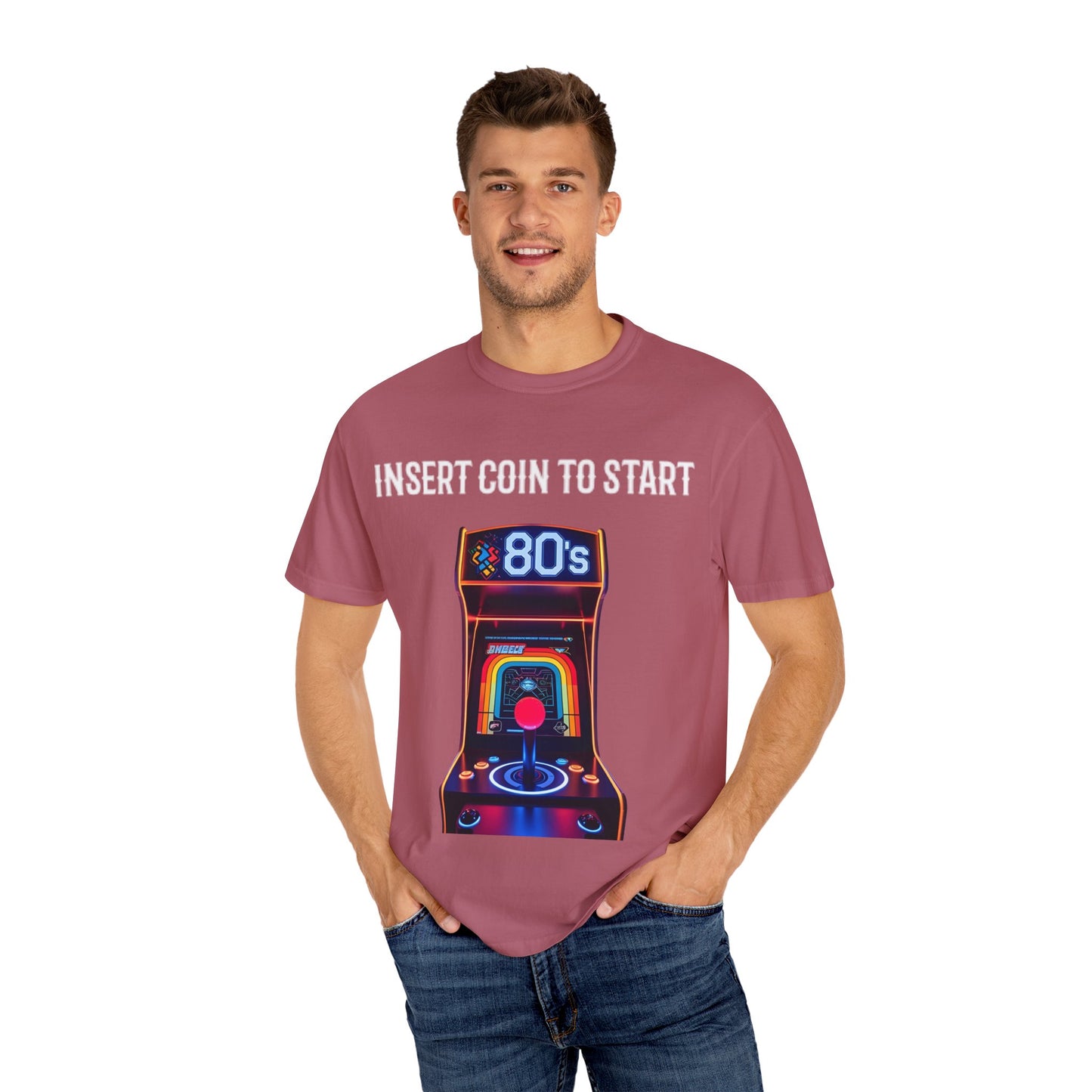 Retro Arcade 80s T-Shirt, Vintage Gaming Apparel, Unisex Graphic Tee, Nostalgic Gift for Gamers, Perfect for Retro Parties