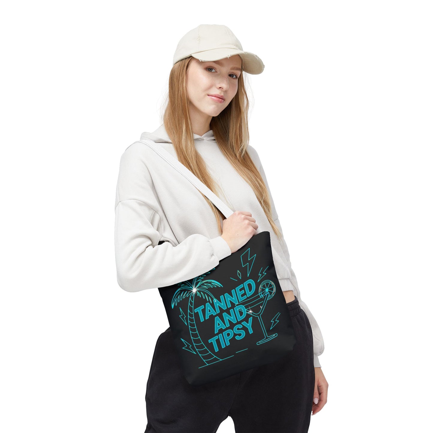 Tanned and Tipsy Tote Bag | Beach Bag, Summer Accessory, Travel Tote, Fun Gift, Poolside Essential