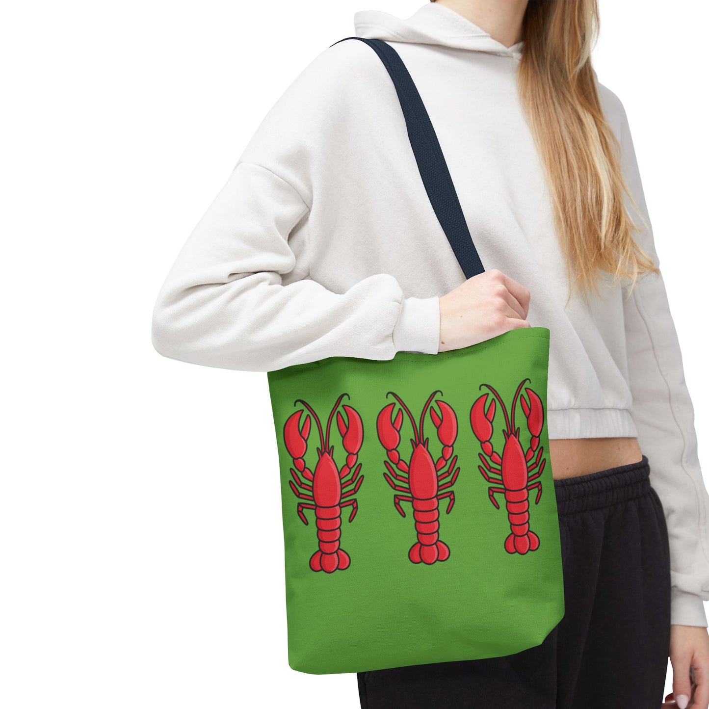 Lobster Print Tote Bag, Beach Bag, Summer Accessory, Gift for Seafood Lovers, Fun Shopping Tote, Lobster Lover Gift